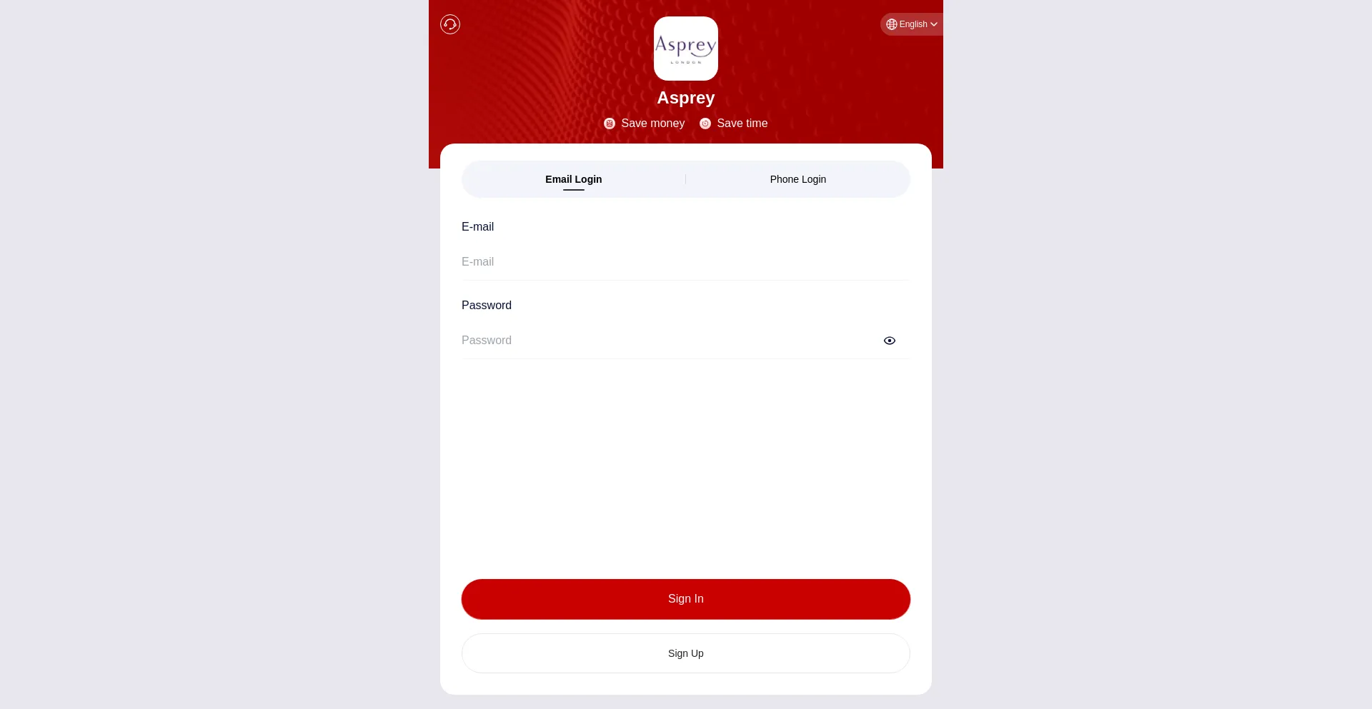 Website screenshot of Aspreys.vip