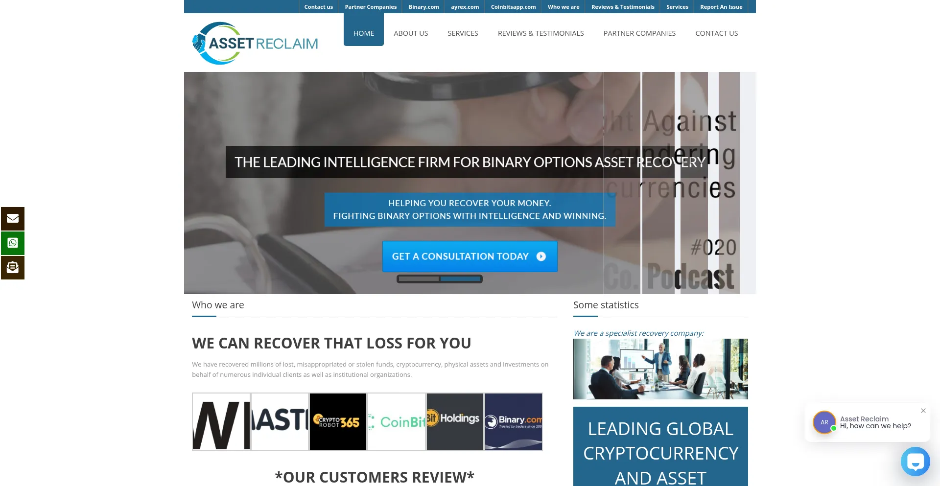 Assetreclaim.org Screenshot