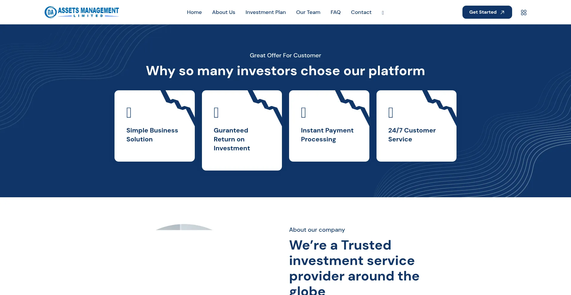 Website screenshot of Assets-management.co