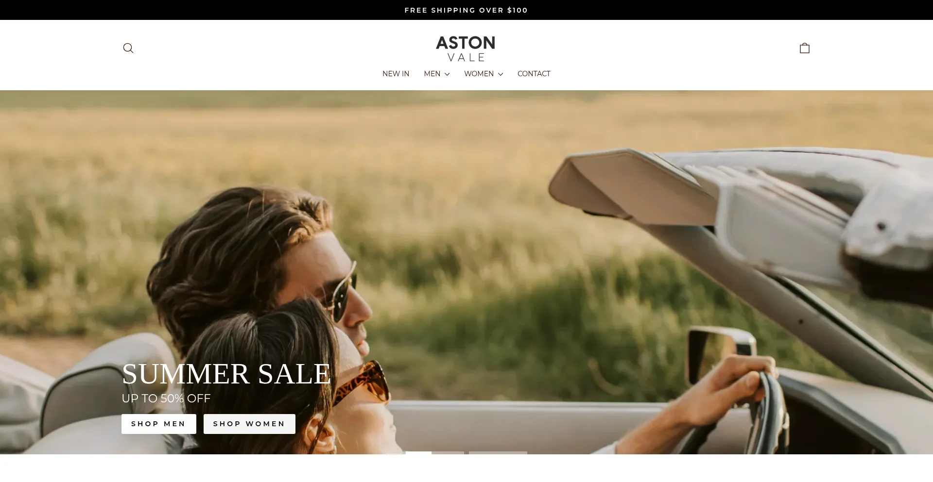 Website screenshot of Aston-vale.com