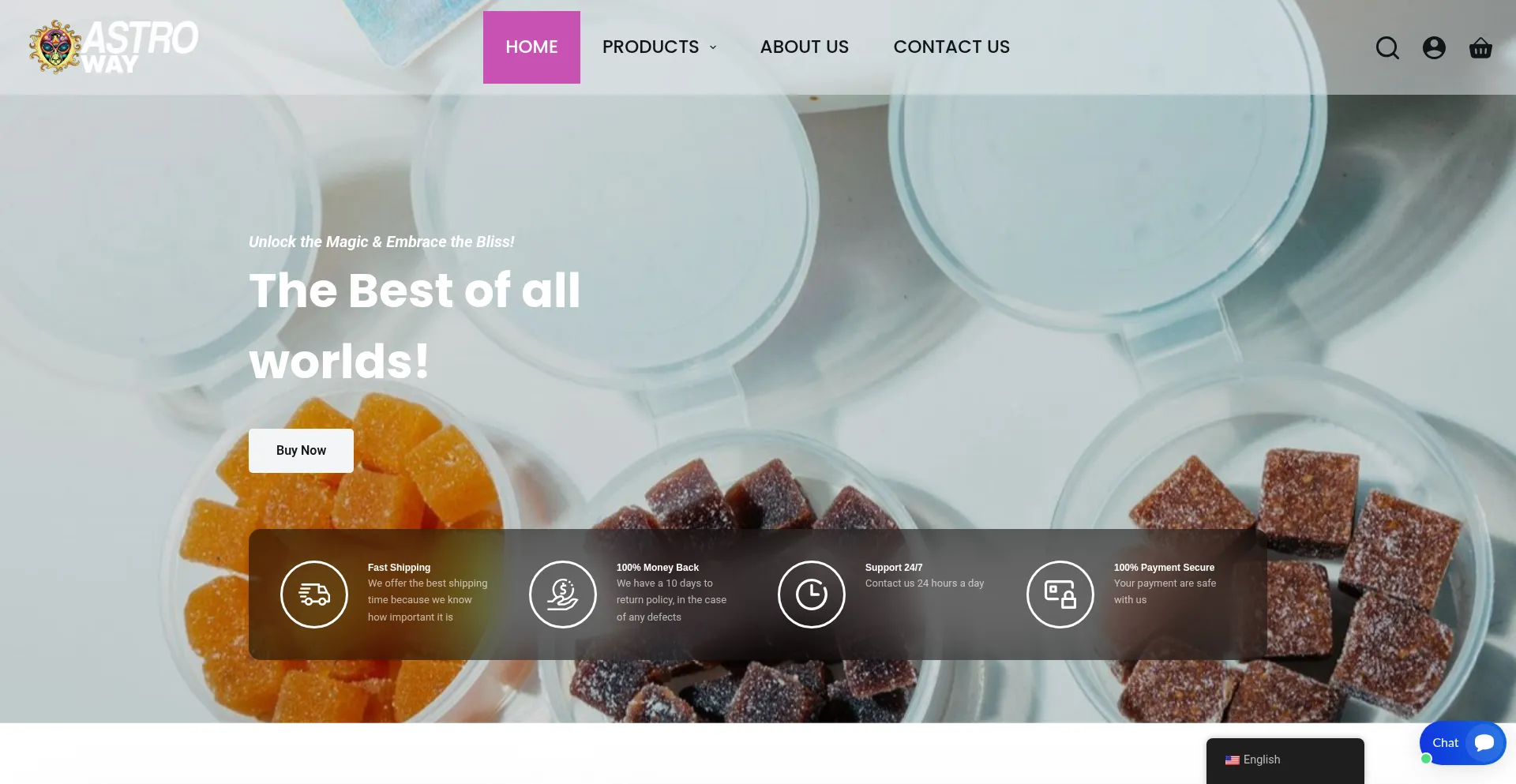 Website screenshot of Astroway.store