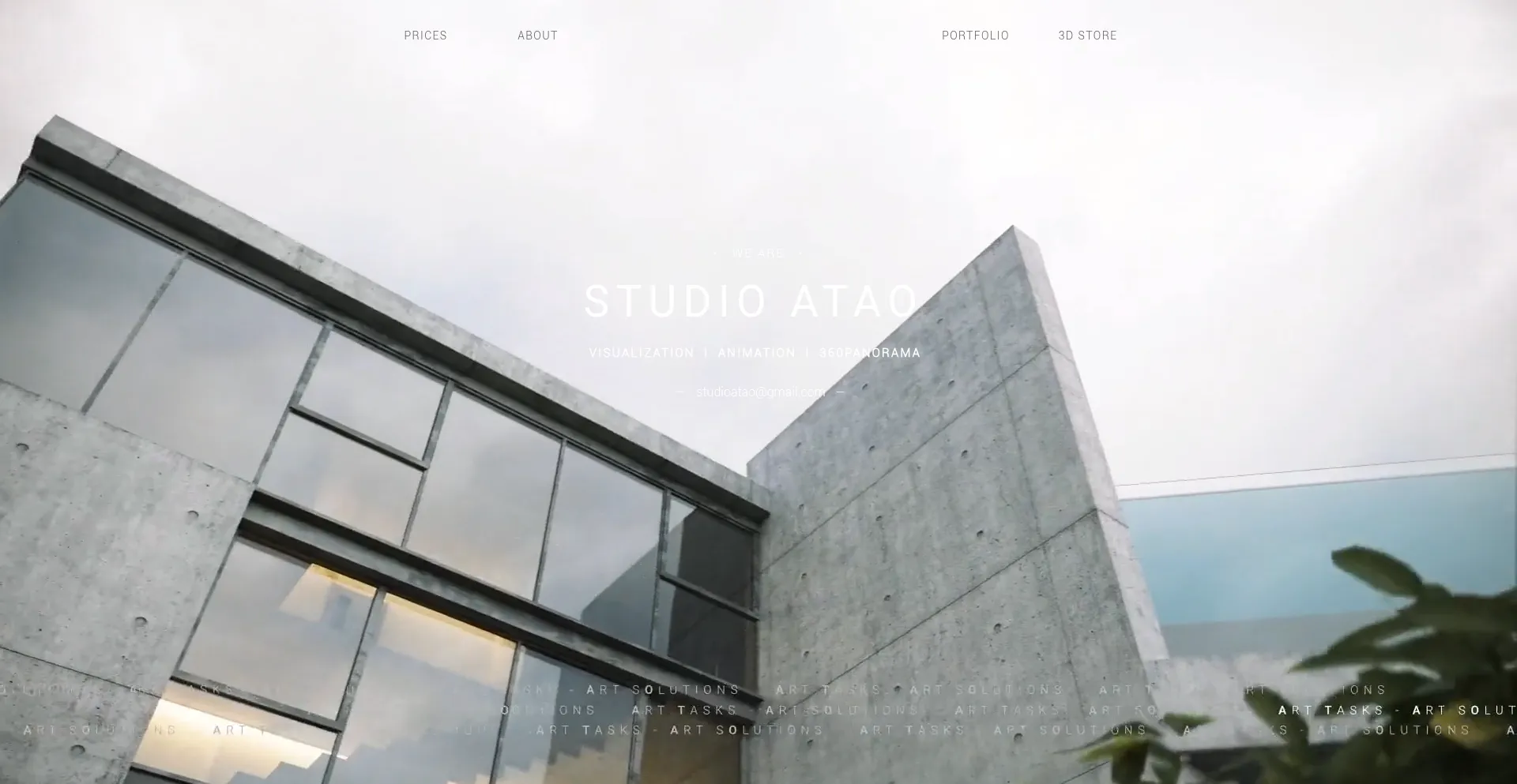 Website screenshot of Ataovisual.com
