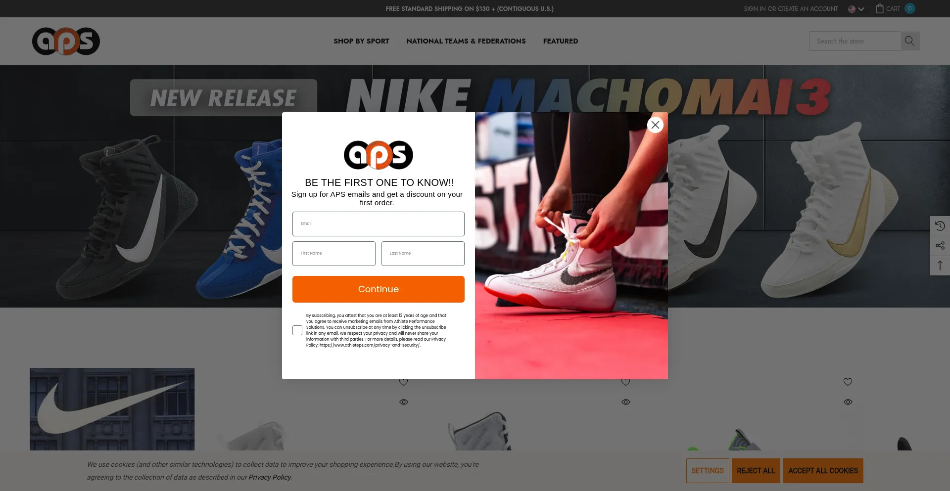 Website screenshot of Athleteps.com