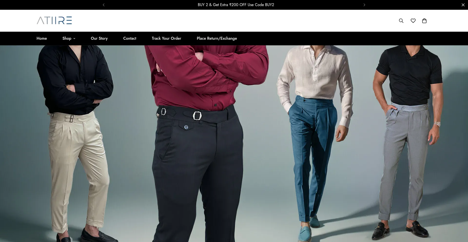 Website screenshot of Atiire.in