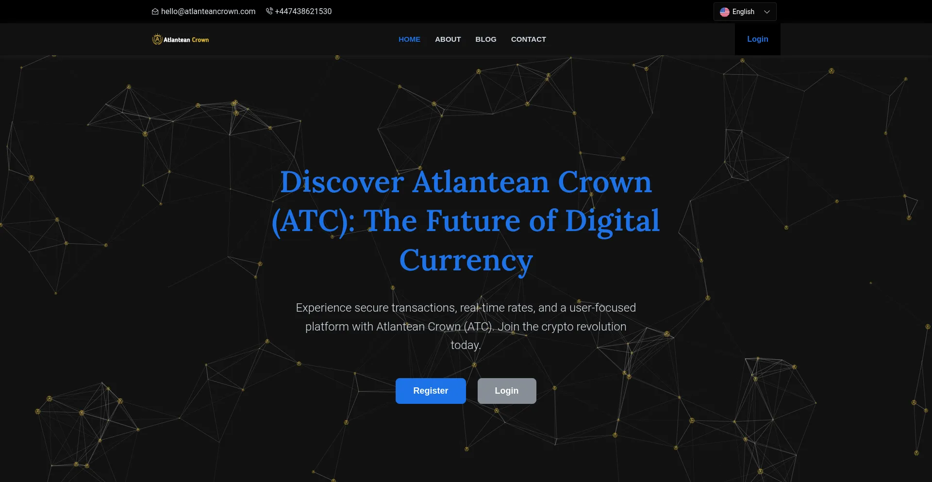 Website screenshot of Atlanteancrown.com