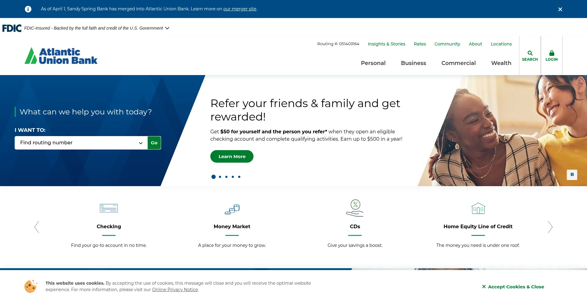 Atlanticunionbank.com Screenshot