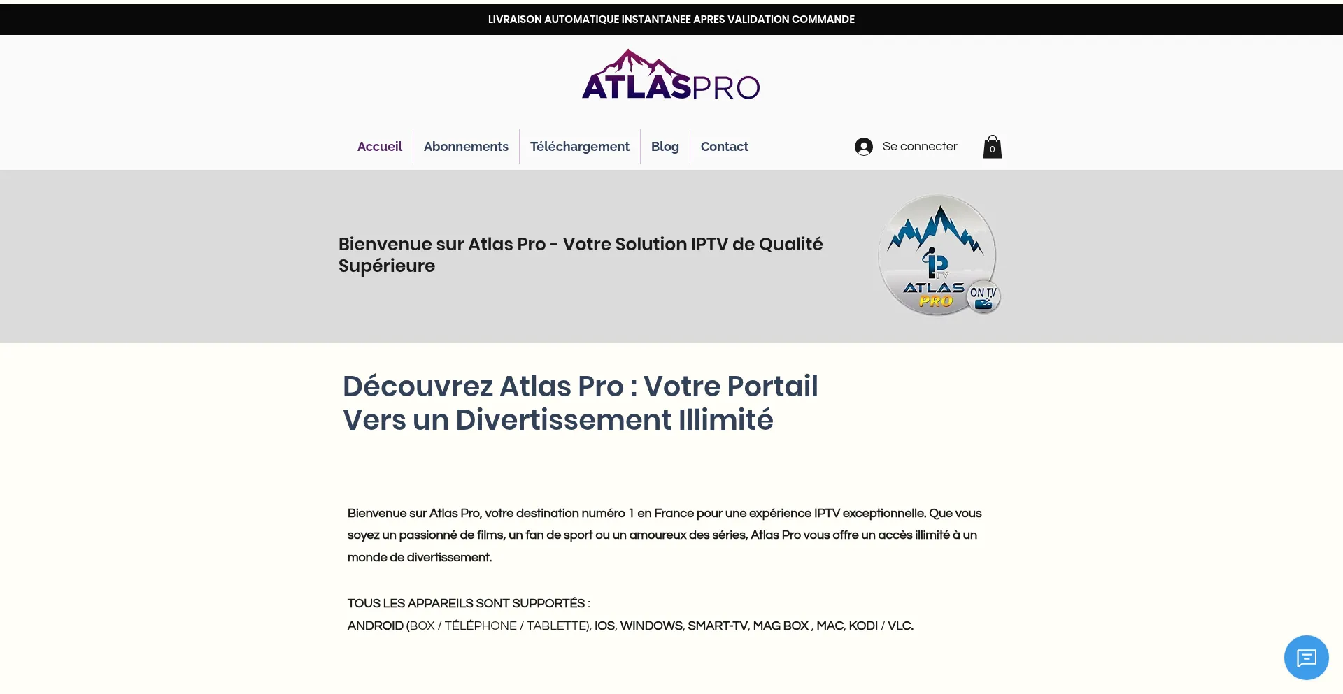 Website screenshot of Atlaspro365.com