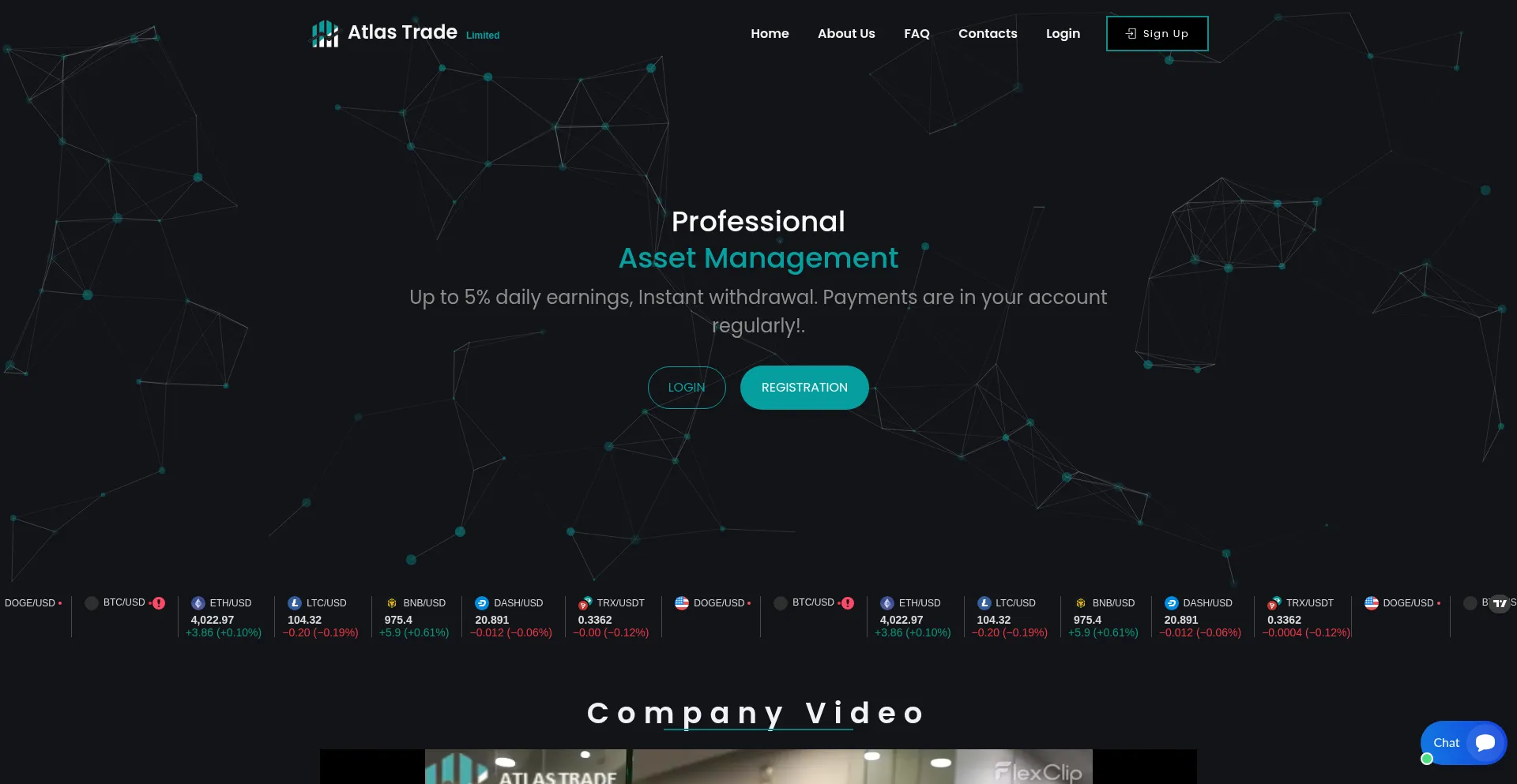Atlastradeltd.com Screenshot