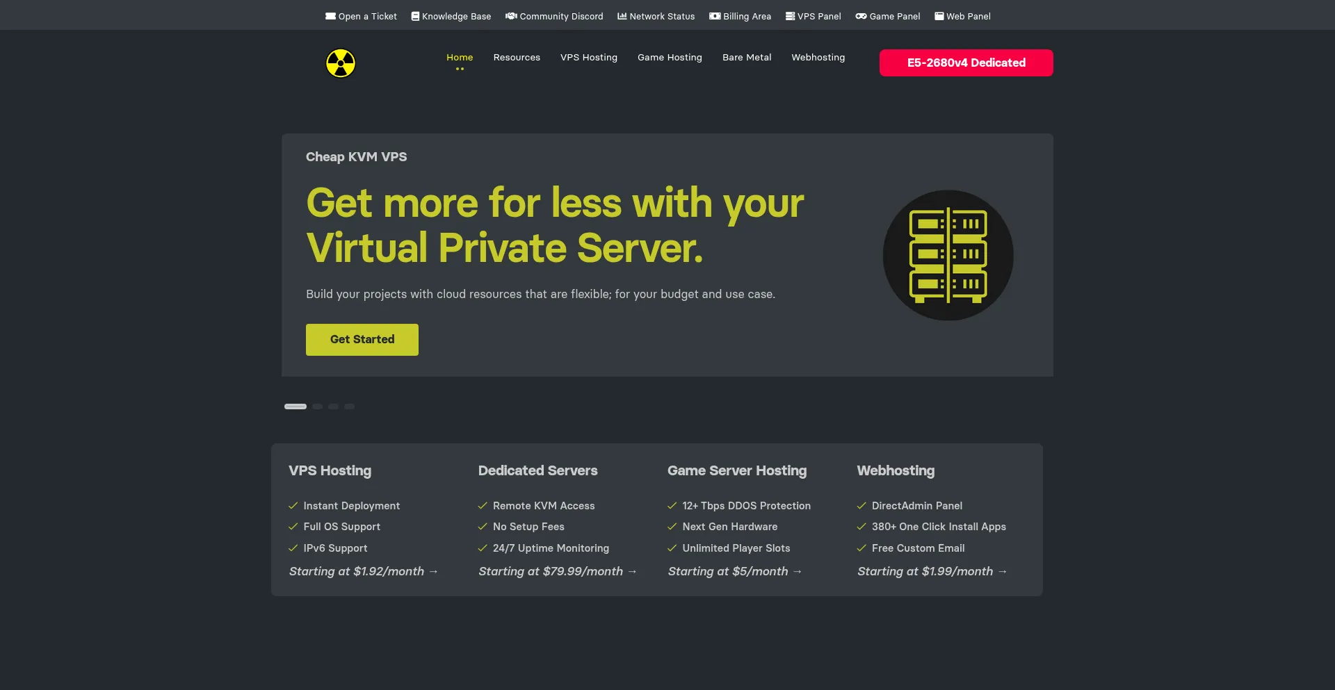 Website screenshot of Atomicnetworks.co