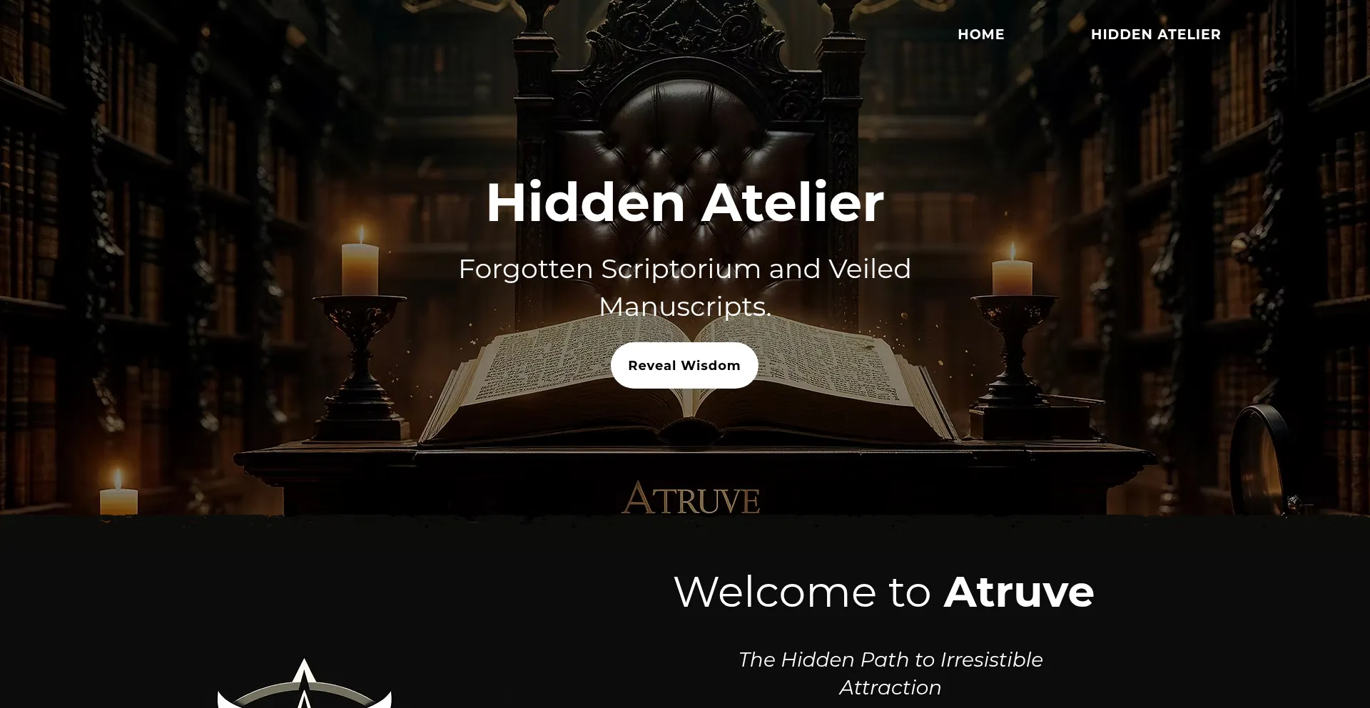Website screenshot of Atruve.com