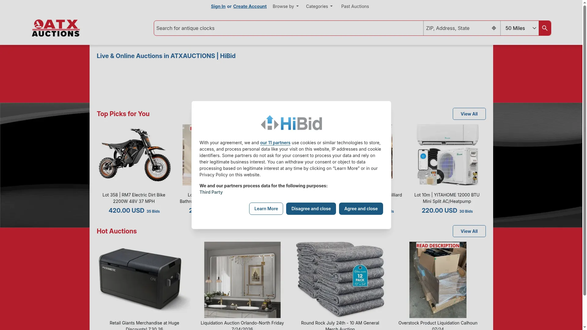Atxauctions.hibid.com