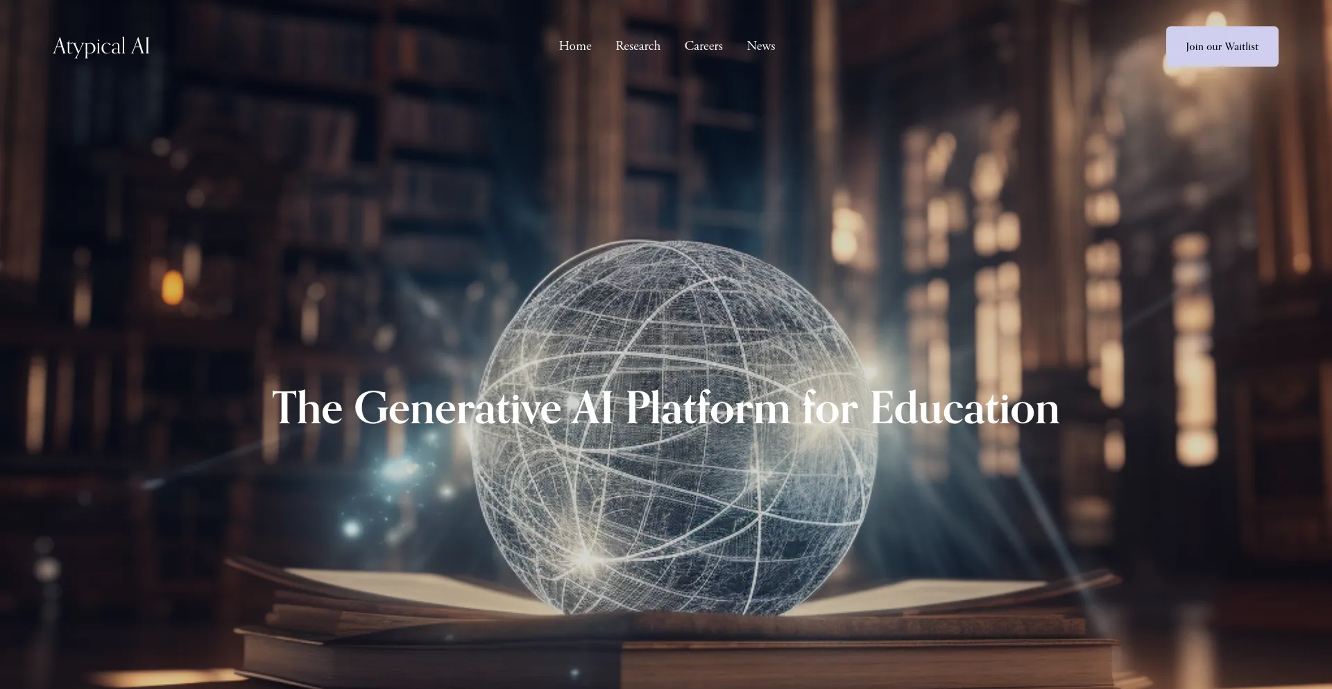 Website screenshot of Atypicalai.com