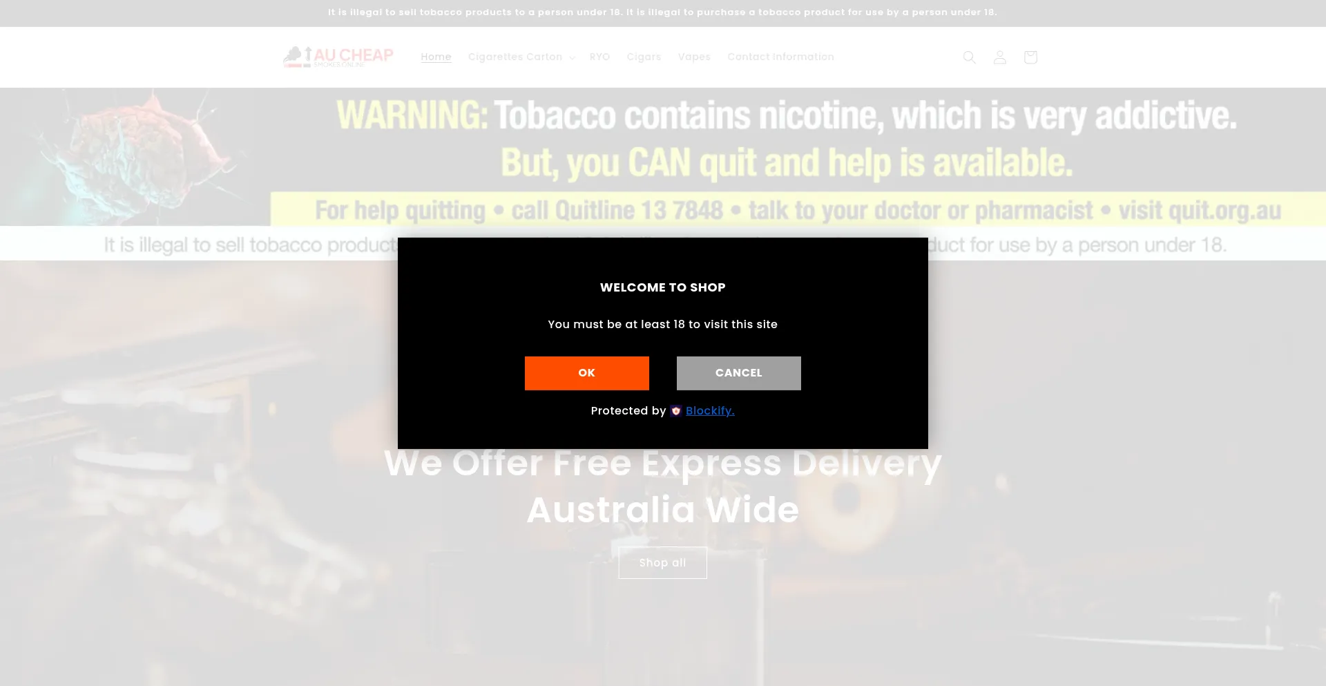 Aucheapsmokesonline.com