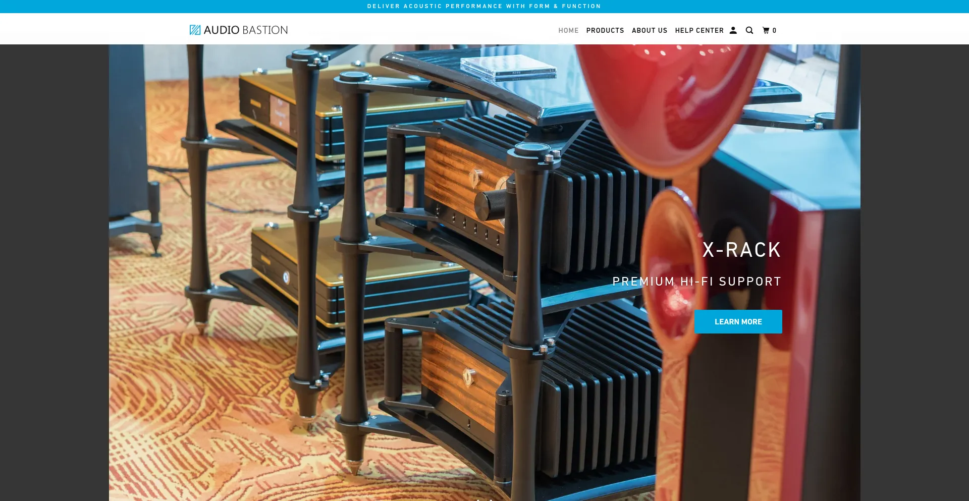 Website screenshot of Audiobastion.us