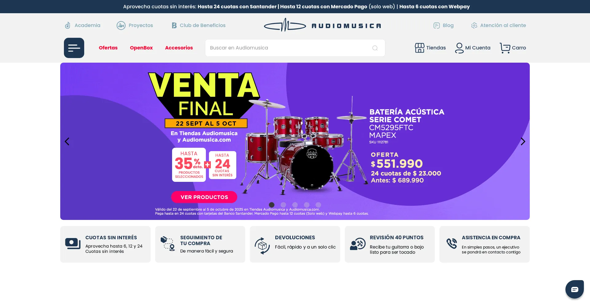 Audiomusica.com Screenshot