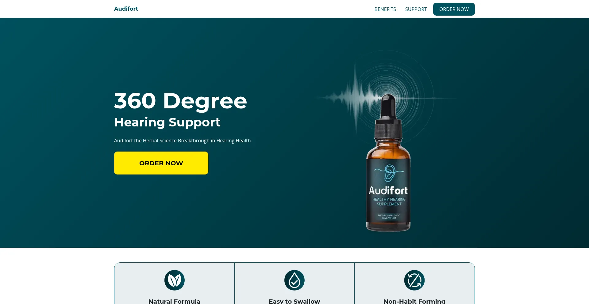 Audisoothe.com Screenshot