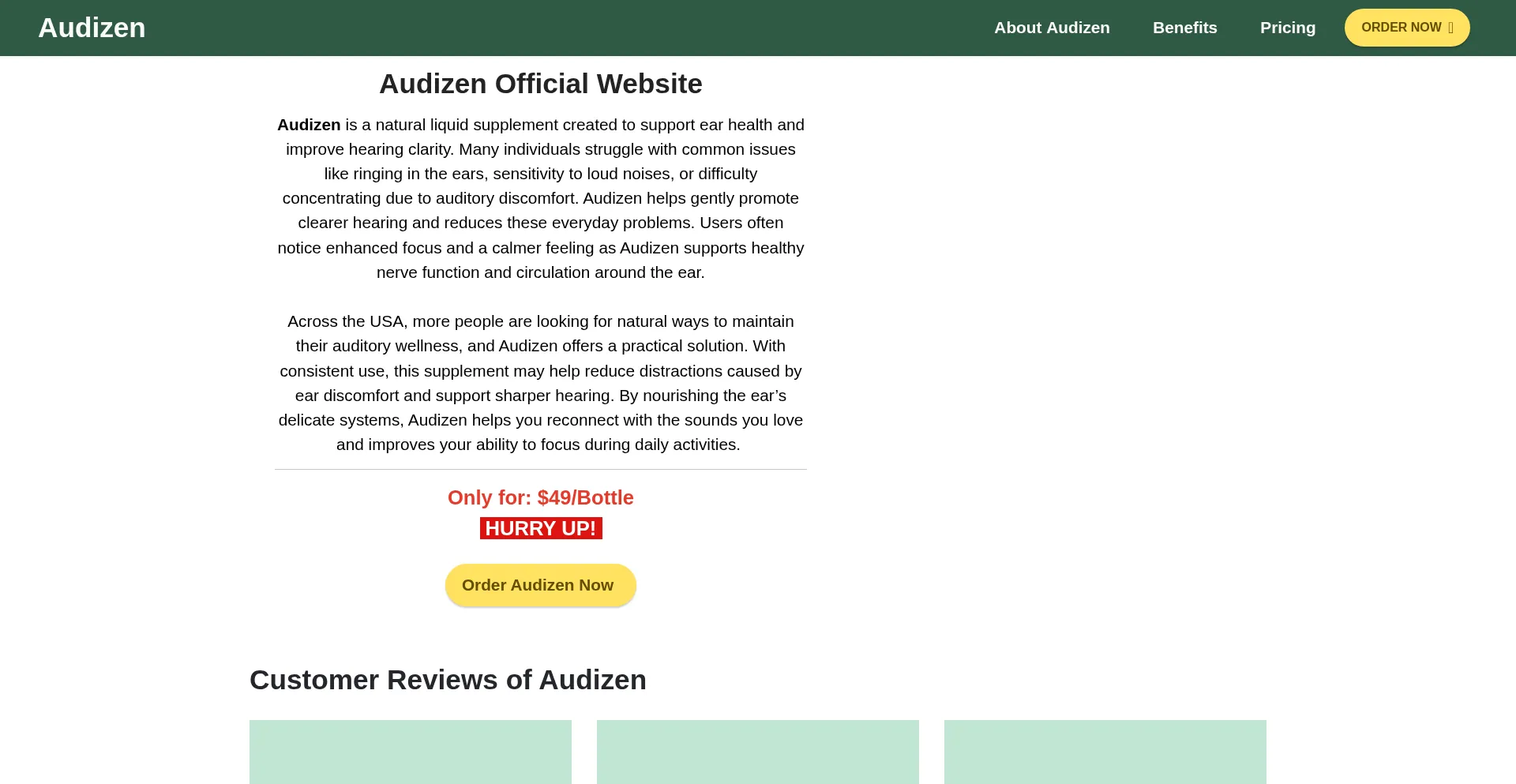 Audizeen.com Screenshot