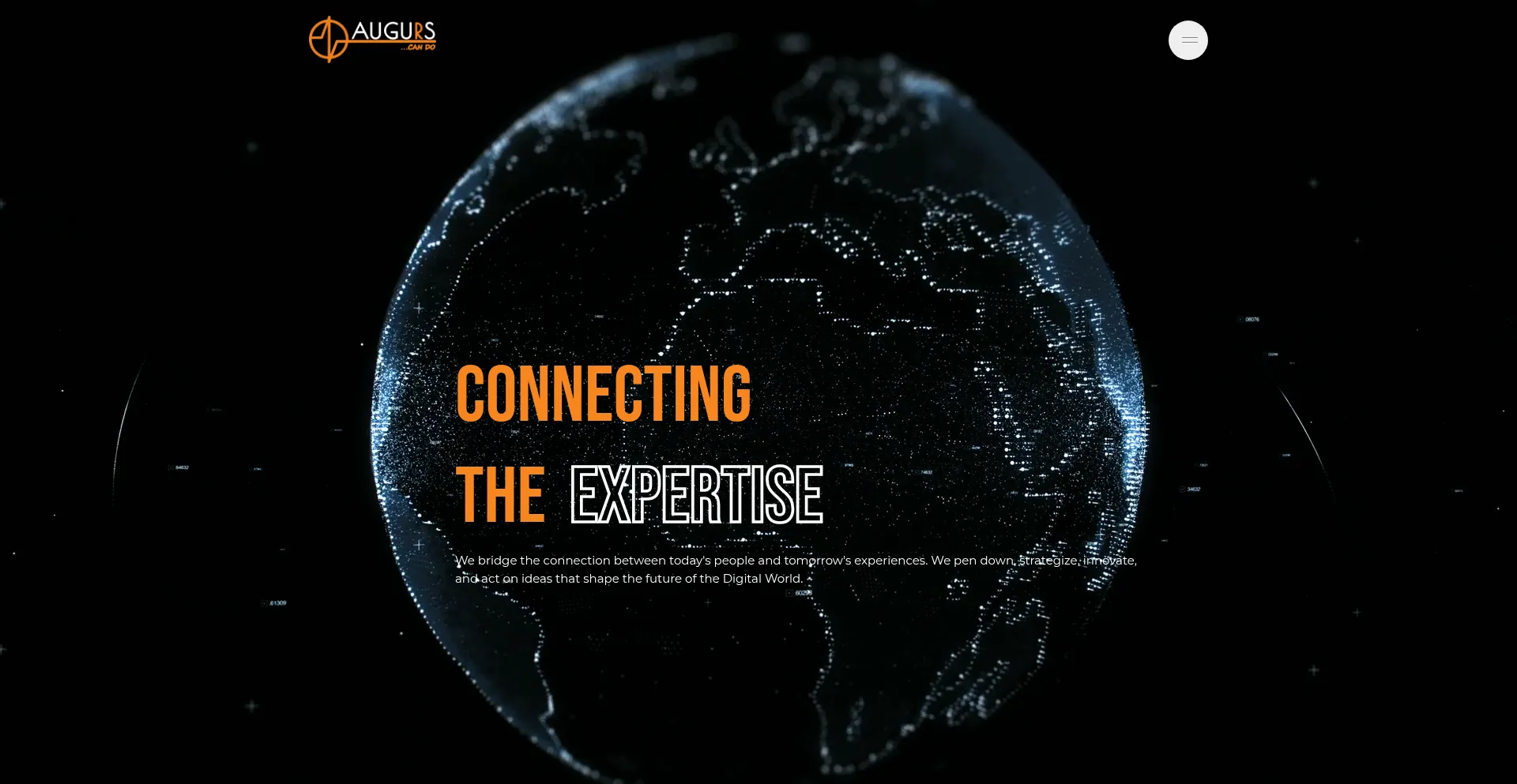Website screenshot of Augurs.in