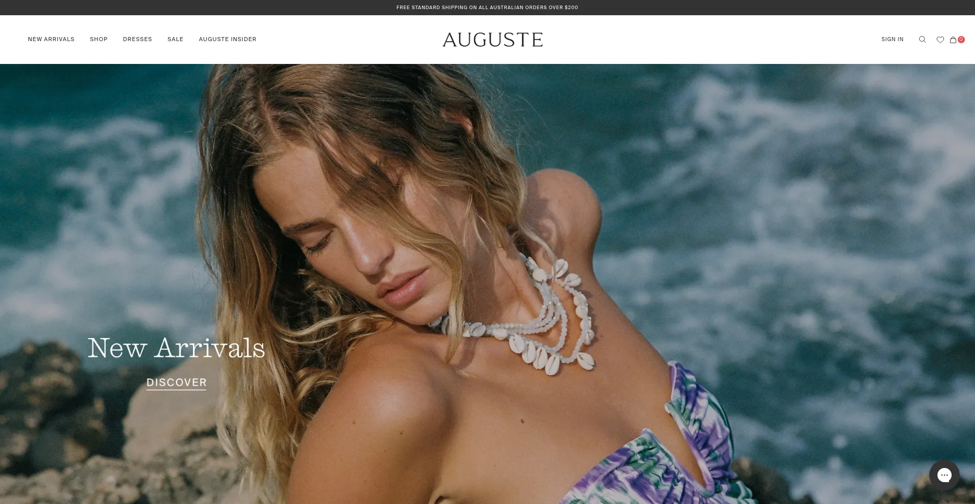 Augustethelabel.com Screenshot