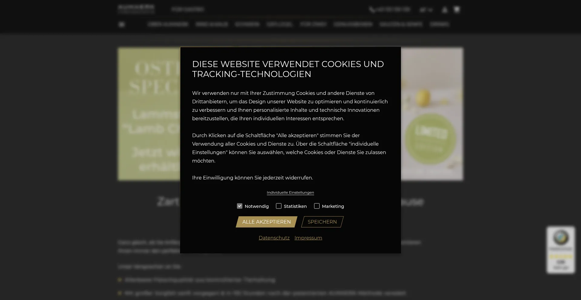 Website screenshot of Aumaerk.com