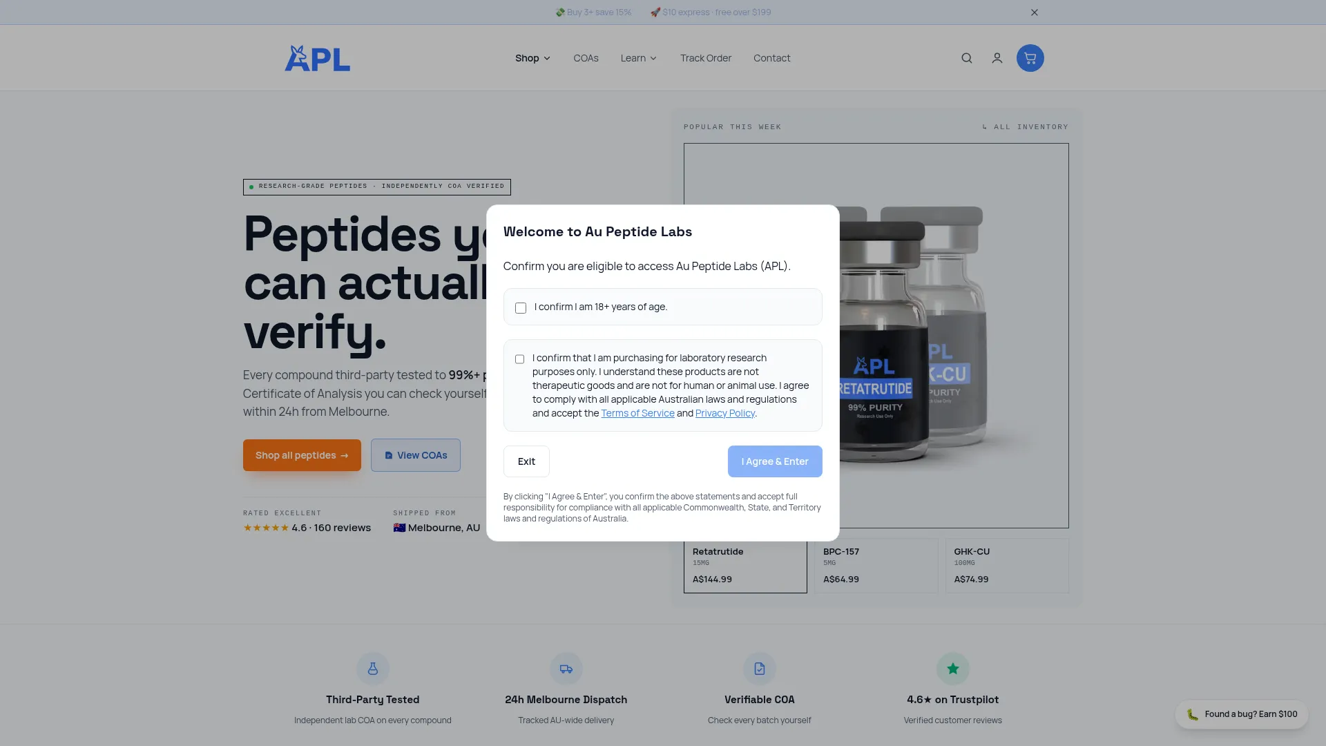 Aupeptidelabs.com