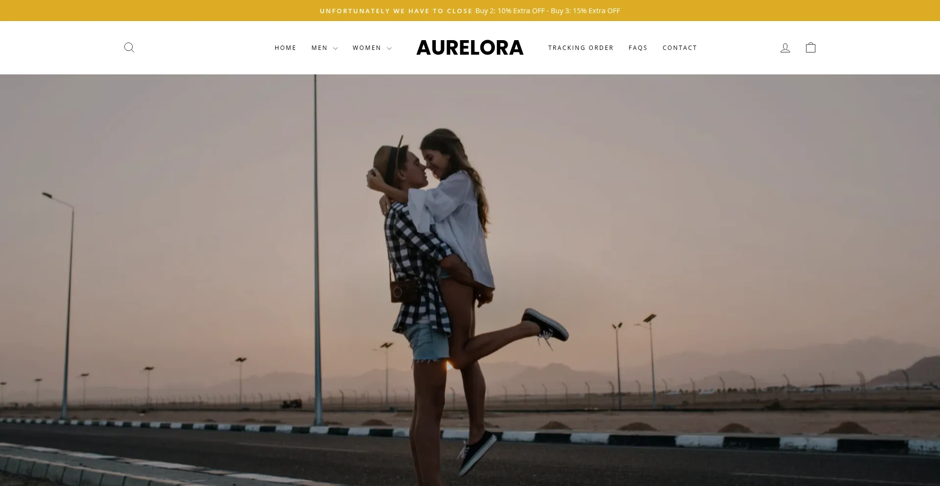 Website screenshot of Aurelora.com