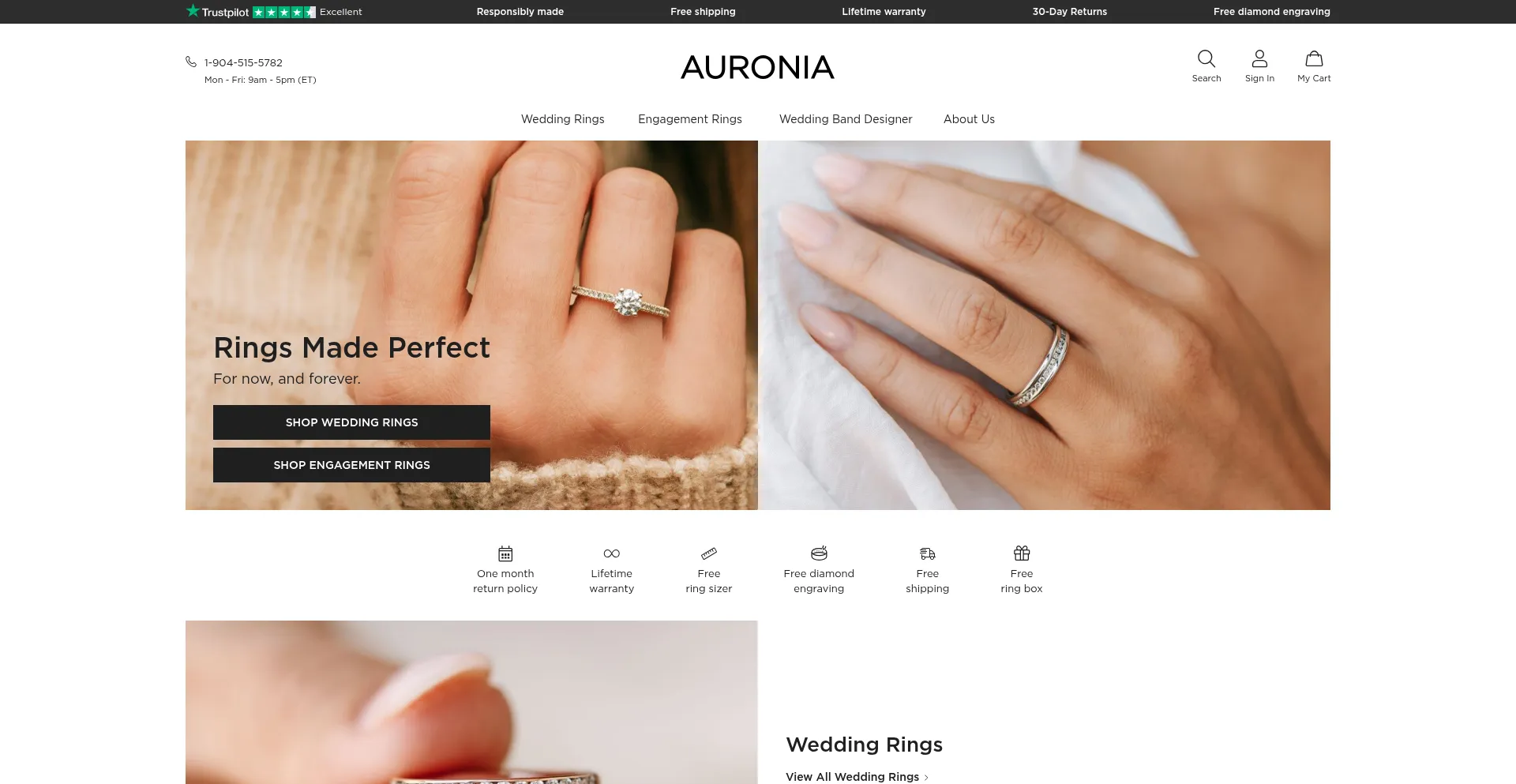 Auronia.com Screenshot