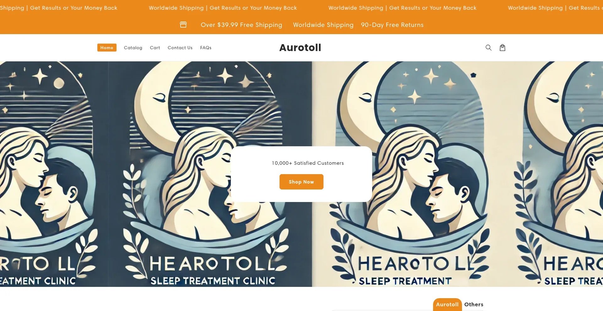 Website screenshot of Aurotoll.com