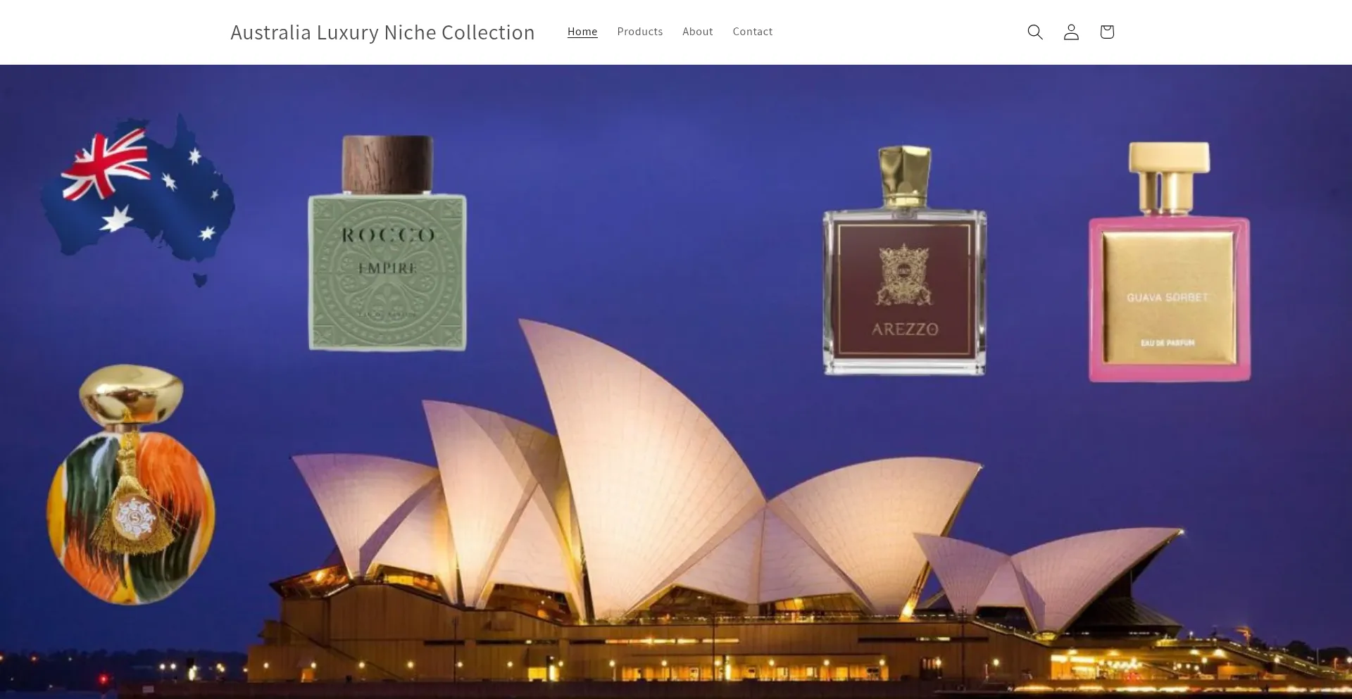 Website screenshot of Ausluxnichecollection.com.au