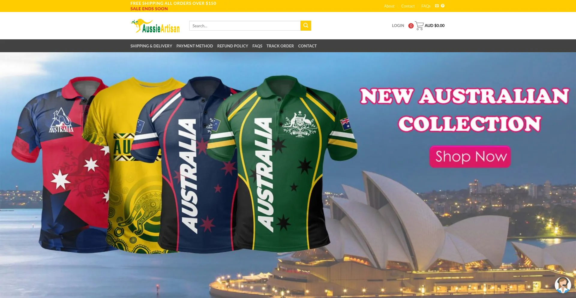 Website screenshot of Aussieartisan.com