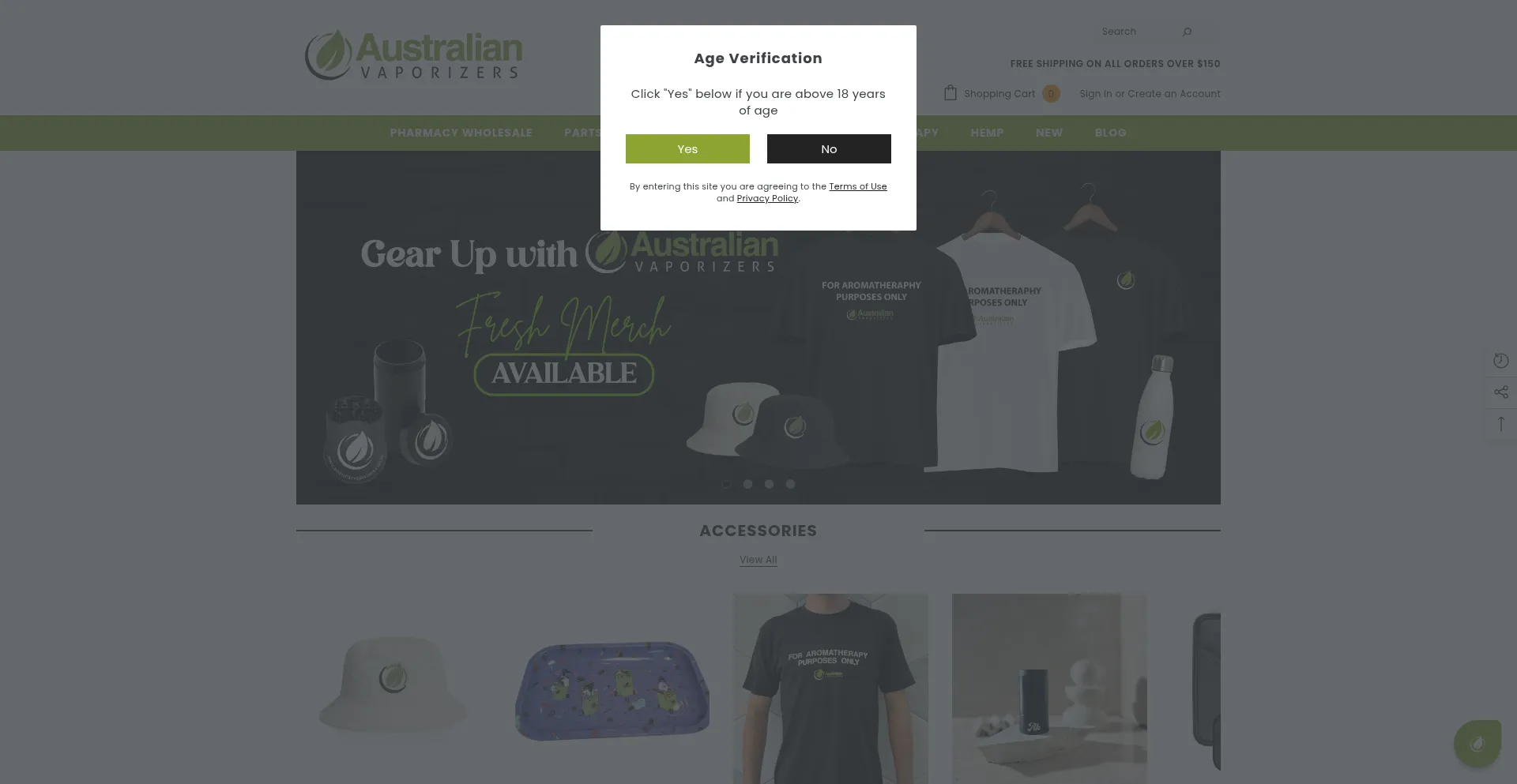 Australianvaporizers.com.au Screenshot