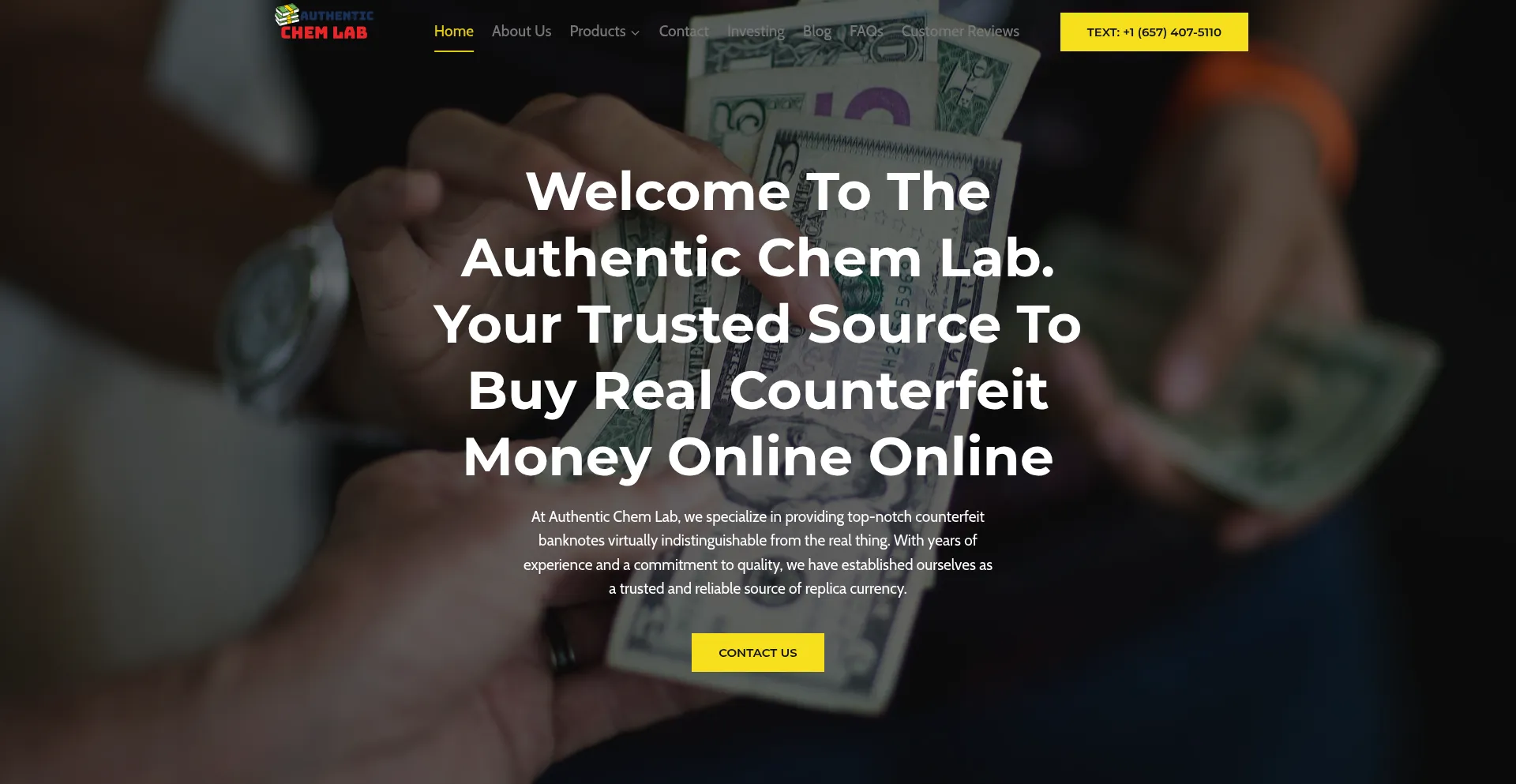 Authenticchemlab.com Screenshot