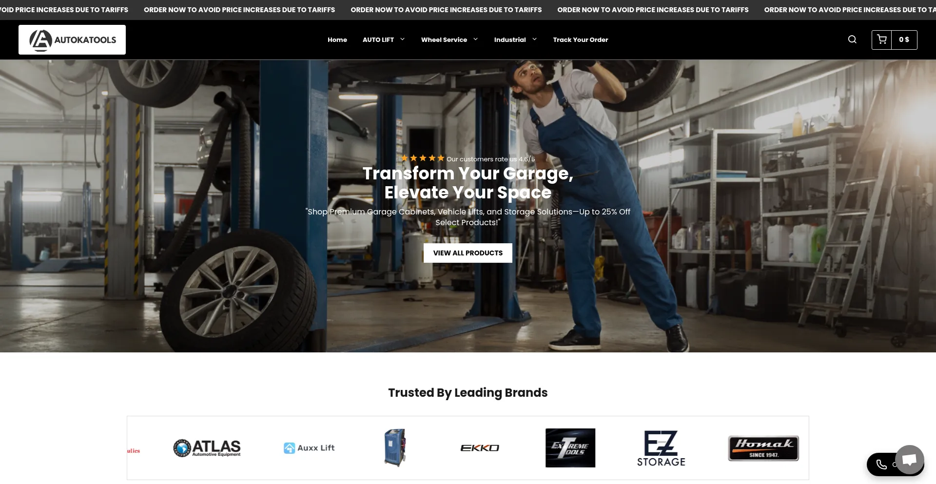 Website screenshot of Autokatools.com