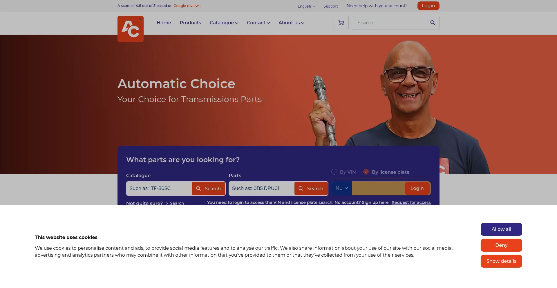 Website screenshot of Automaticchoice.com