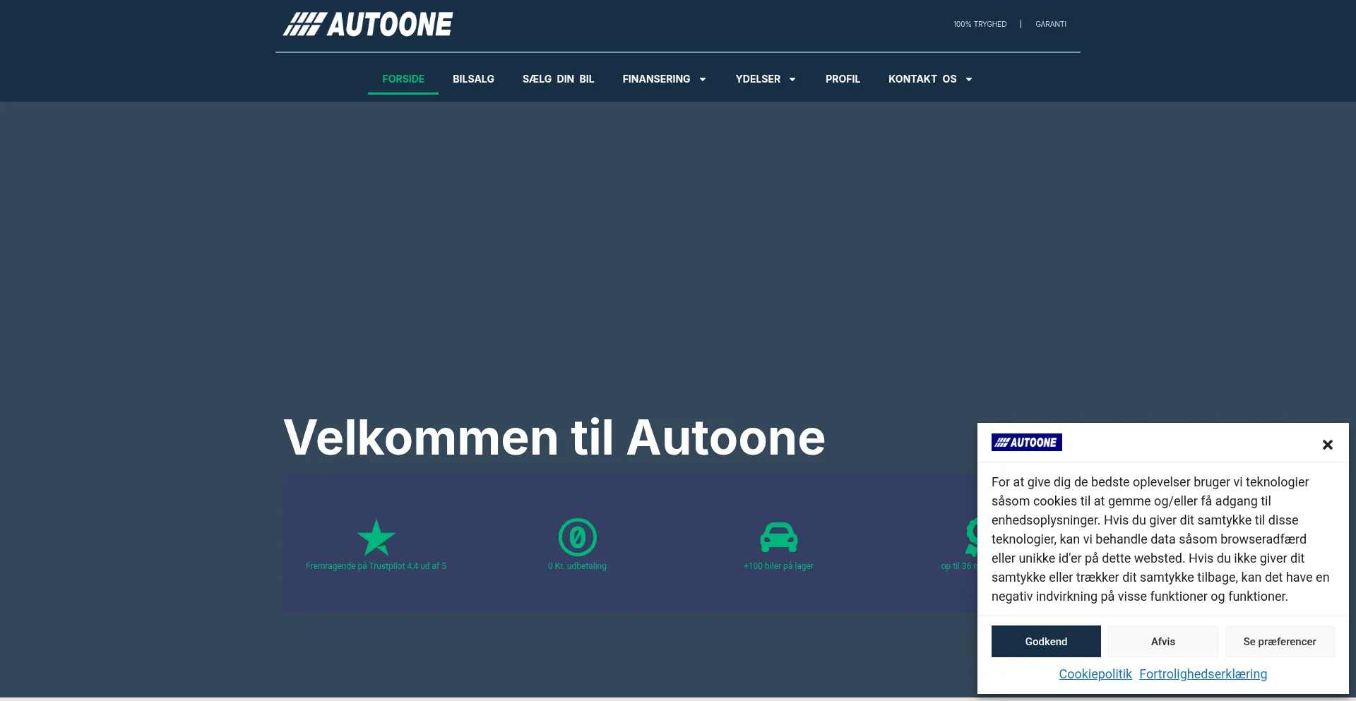 Autoone.dk Screenshot
