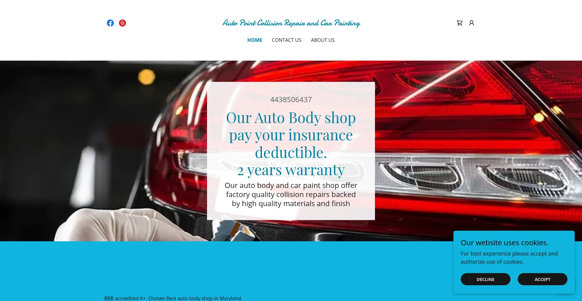 Website screenshot of Autopoint.co