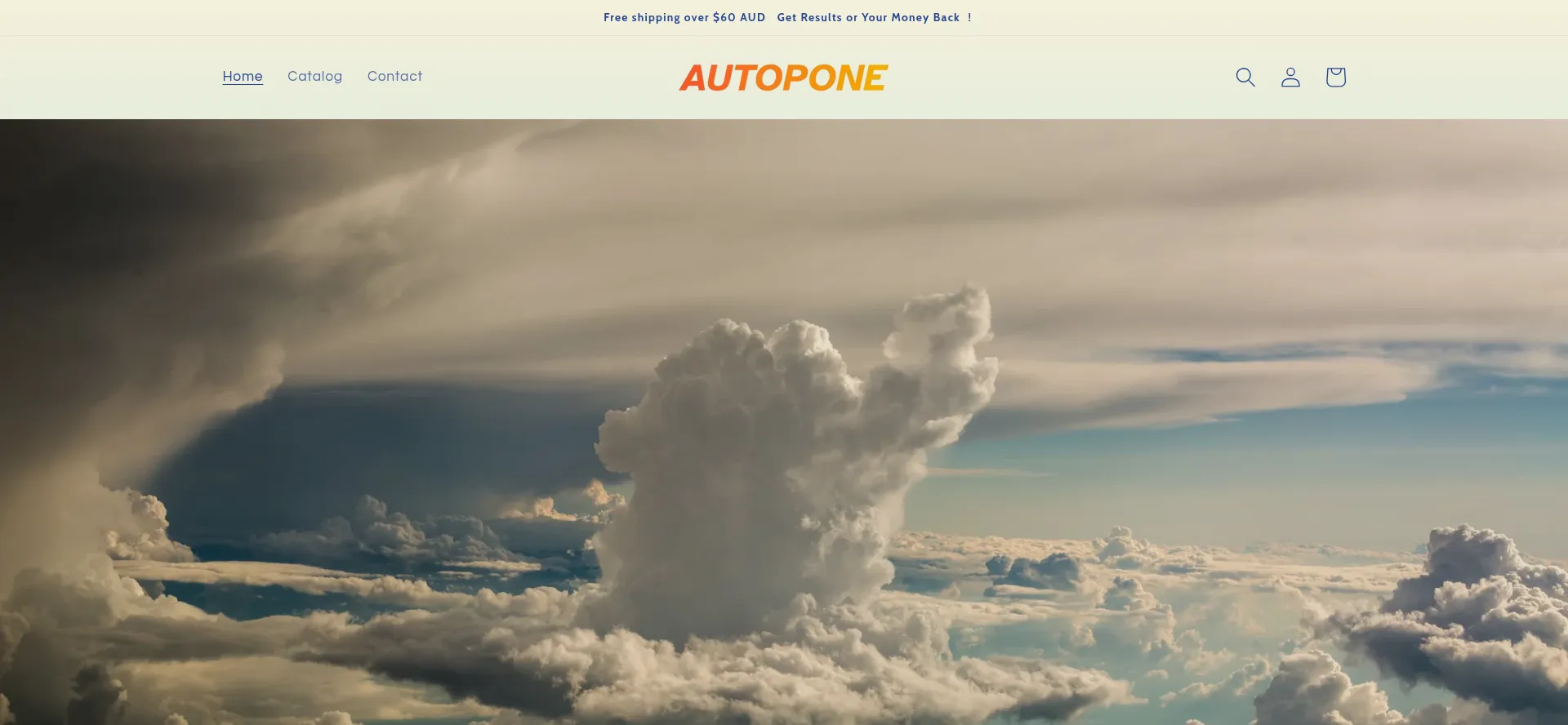 Website screenshot of Autopone.com
