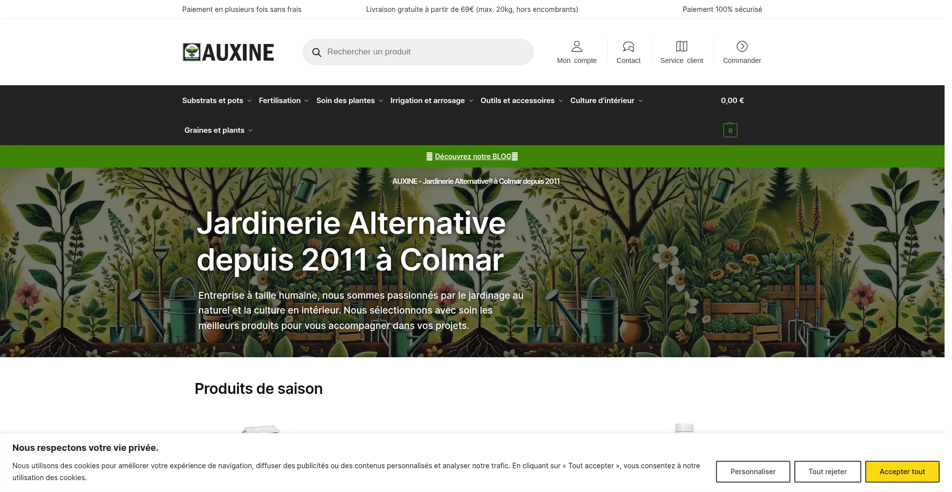 Auxine-shop.fr Screenshot
