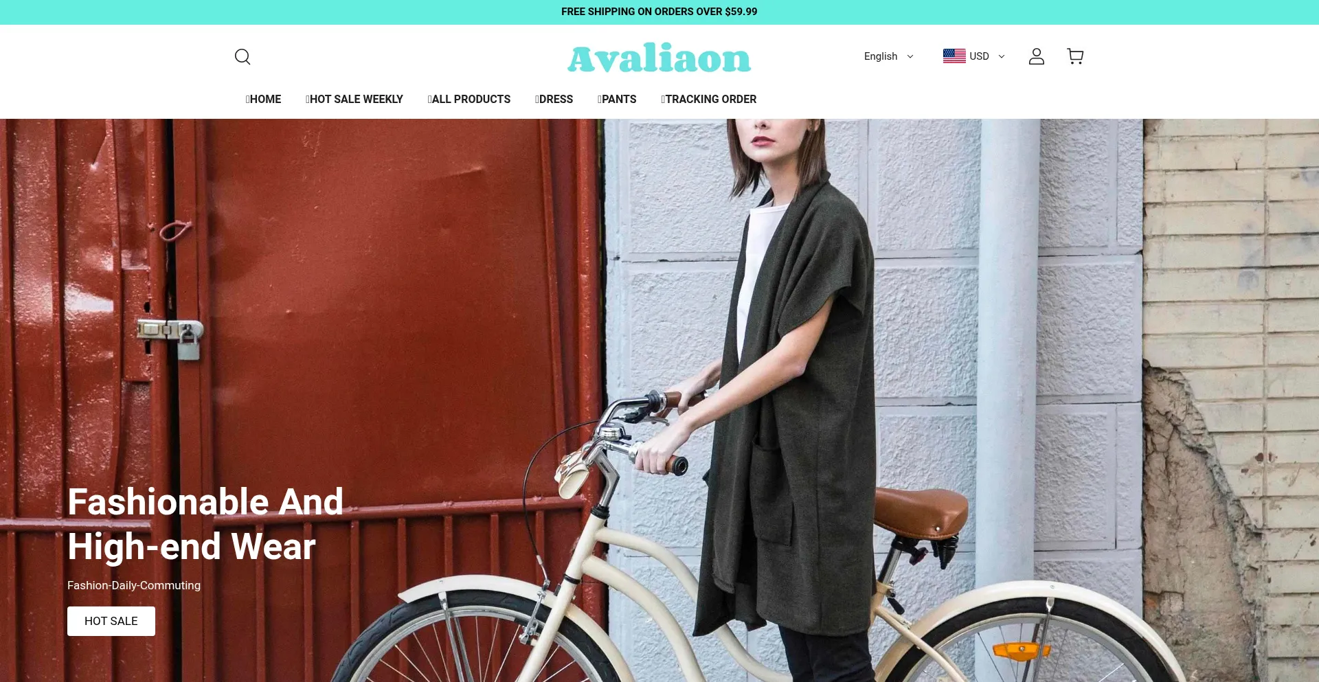 Website screenshot of Avaliaon.com