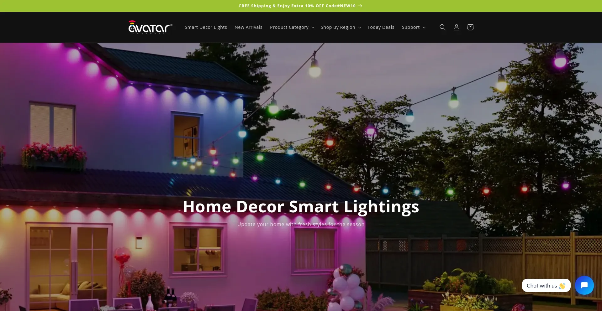 Website screenshot of Avatarcontrols.com