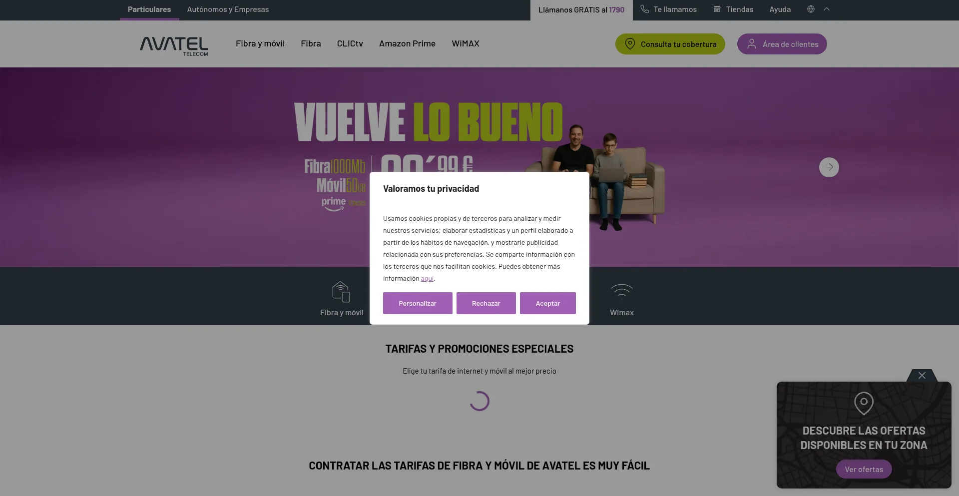 Avatel.es Screenshot