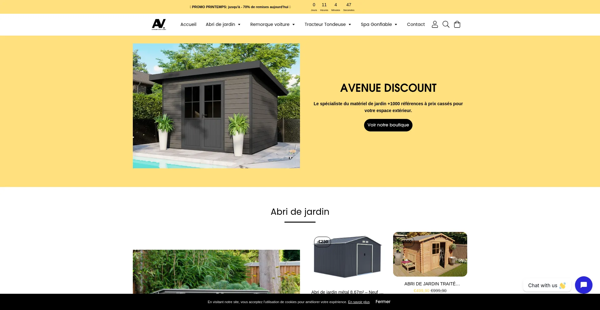Website screenshot of Avenue-fr.com
