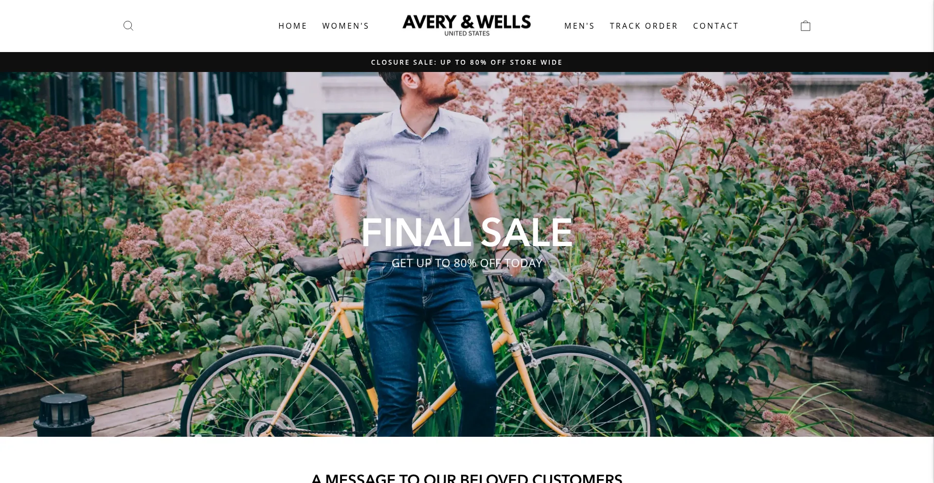 Website screenshot of Averyandwells.com