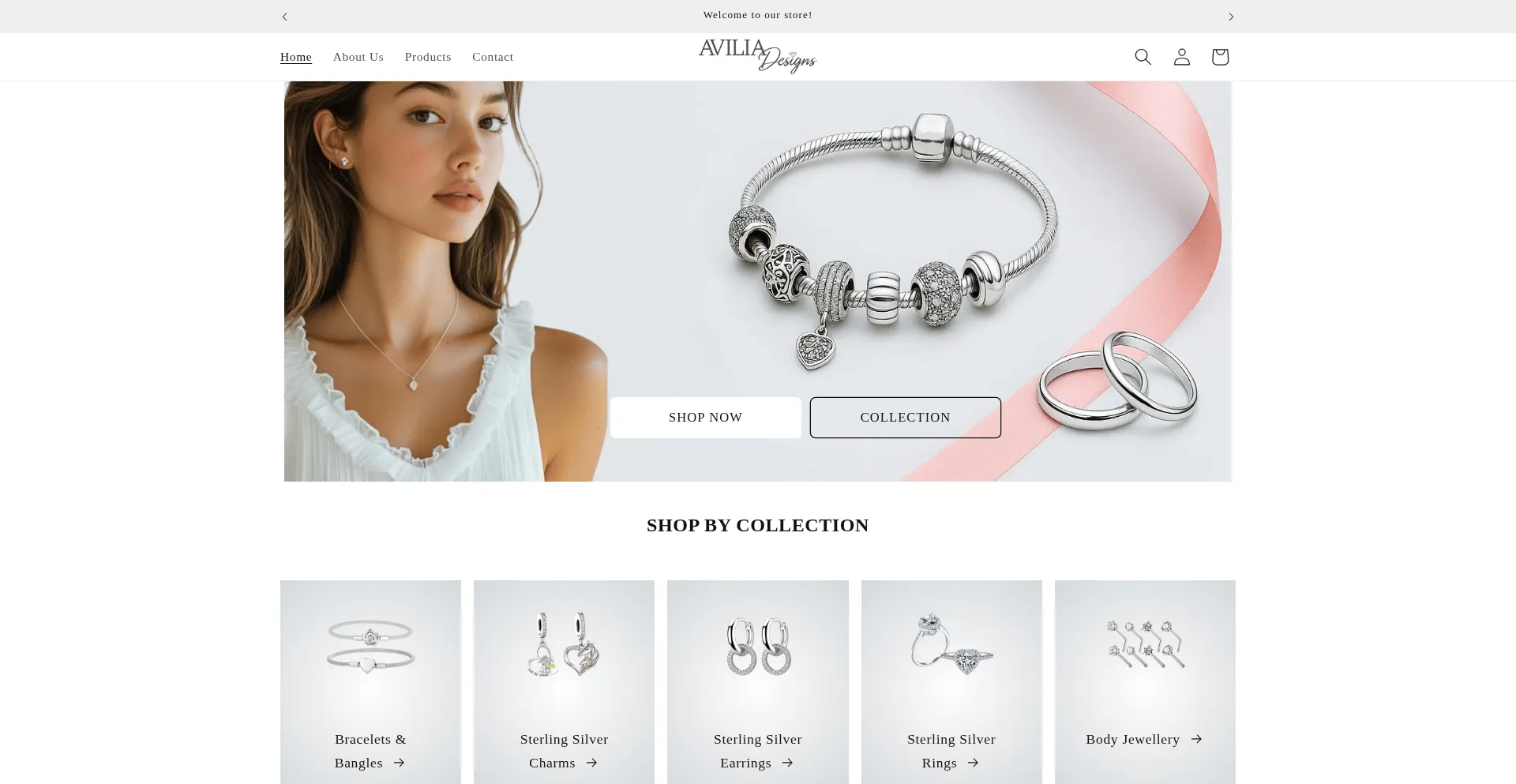 Website screenshot of Aviliadesigns.com.au