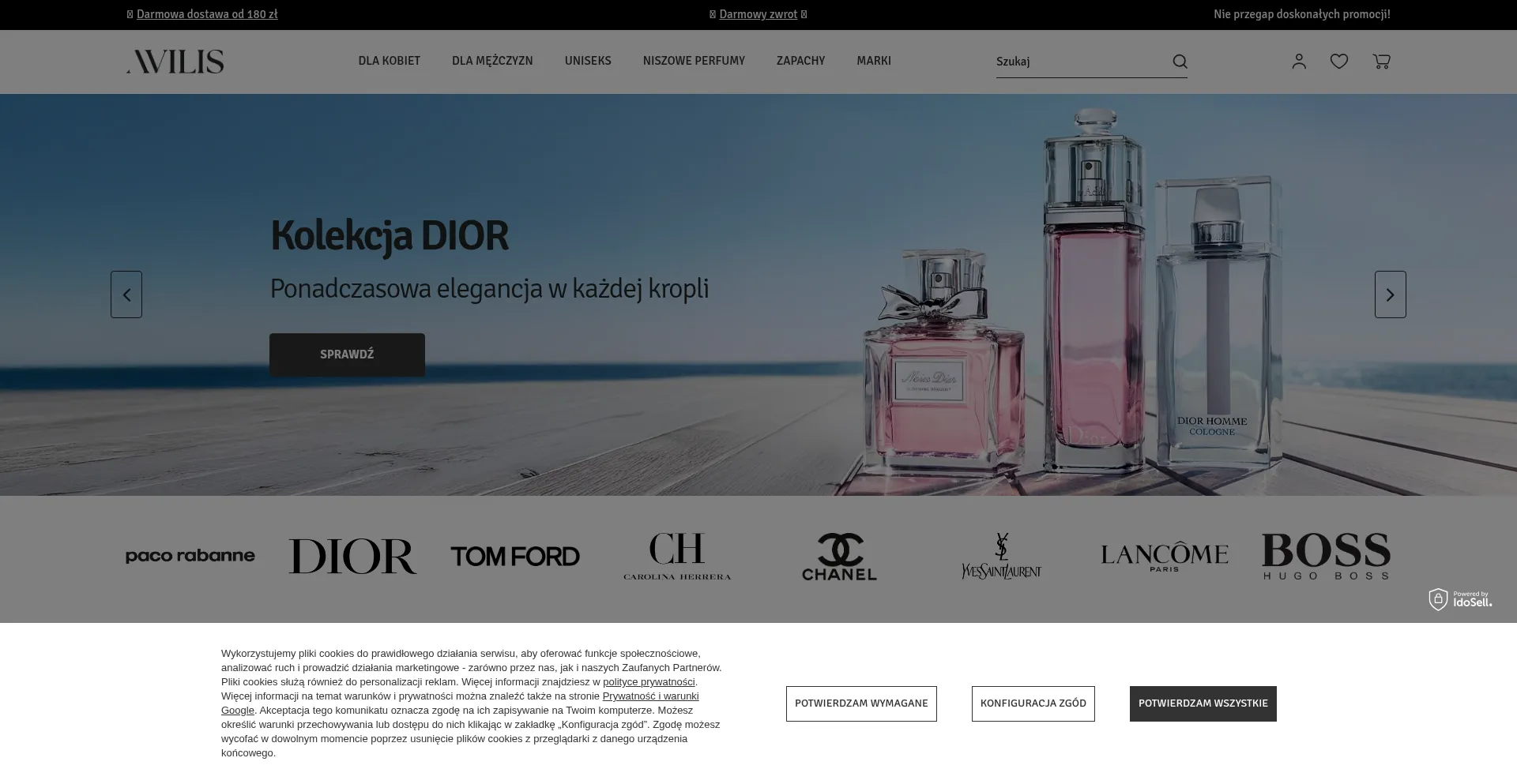 Website screenshot of Avilis.pl