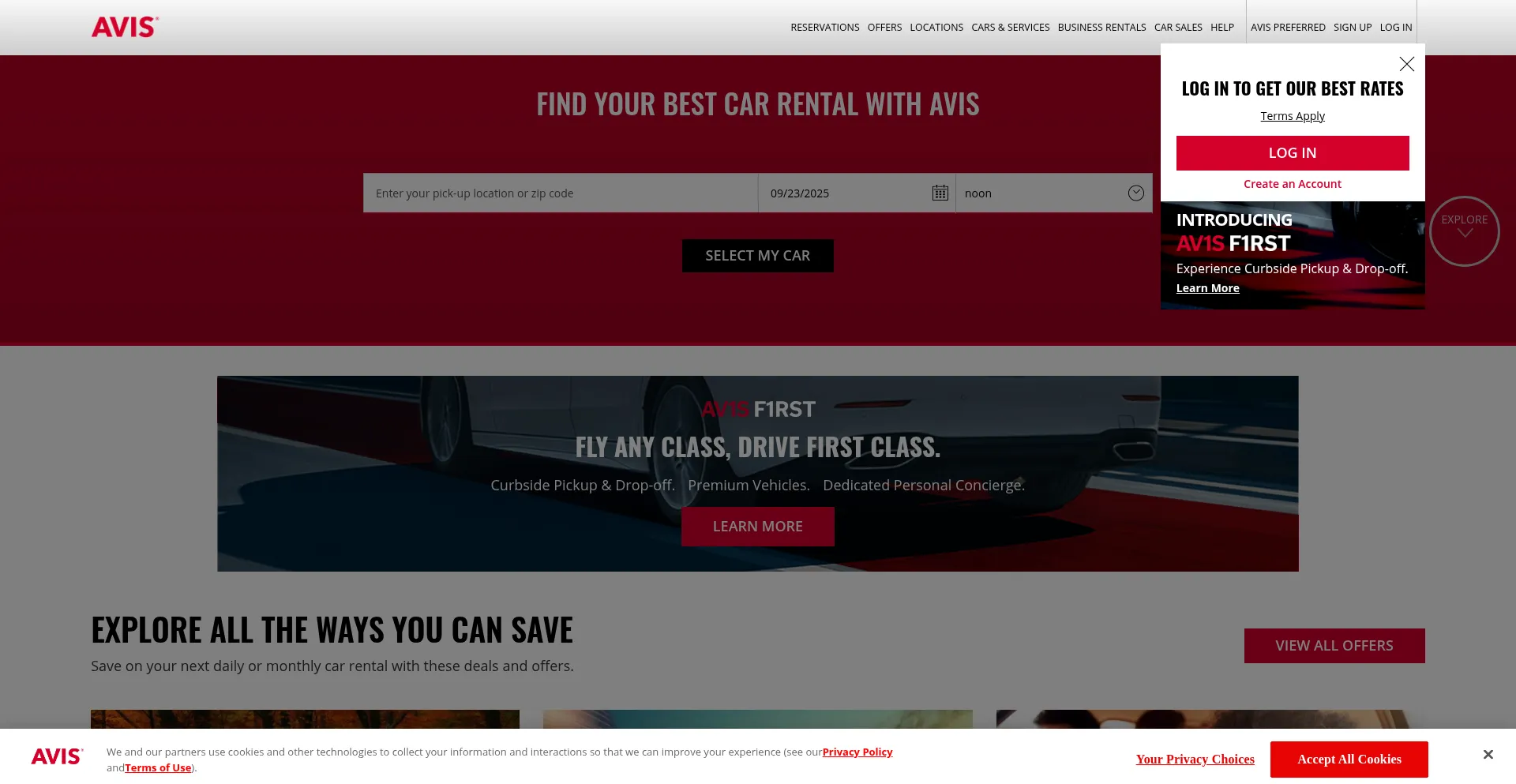 Avis.com Screenshot