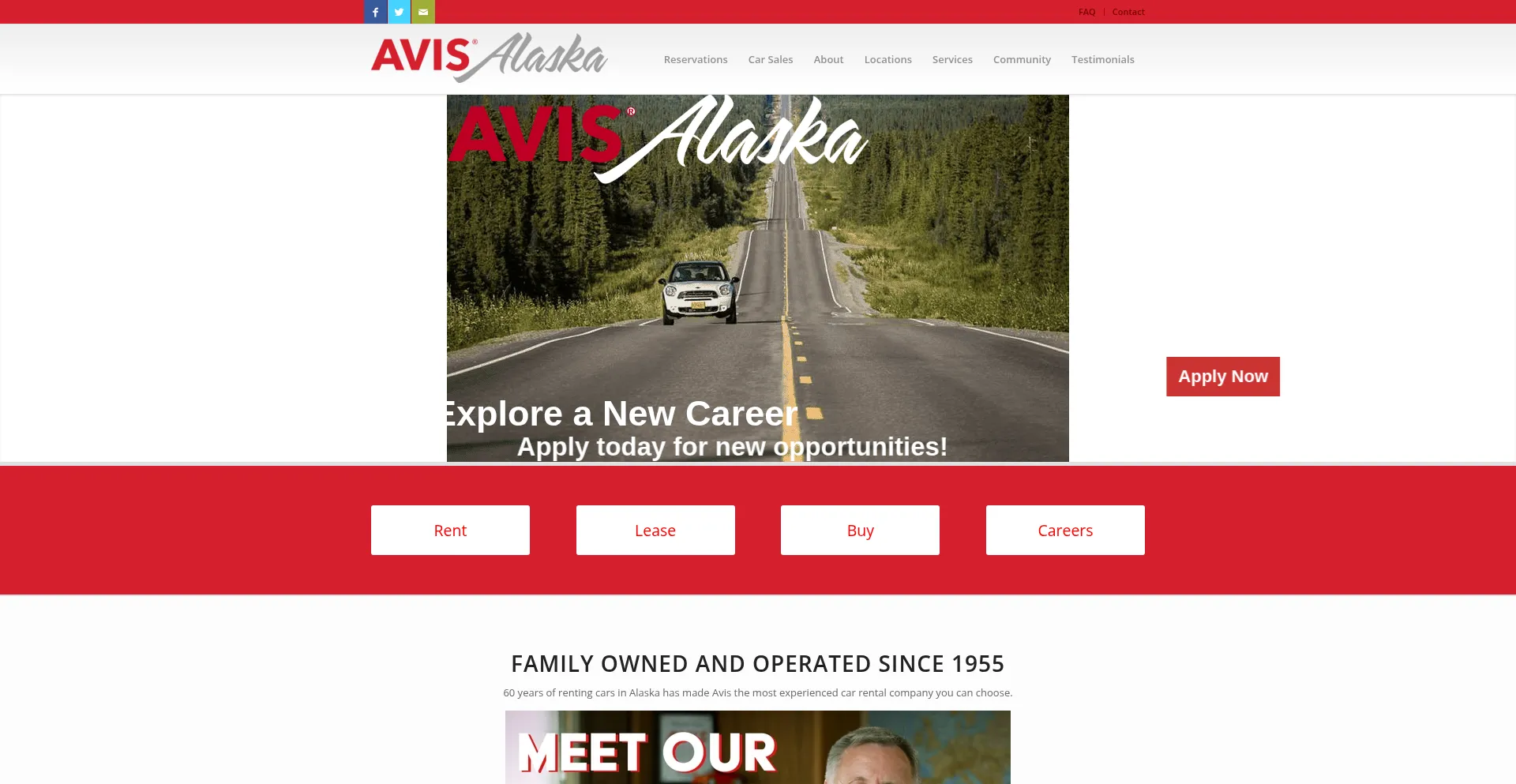 Website screenshot of Avisalaska.com