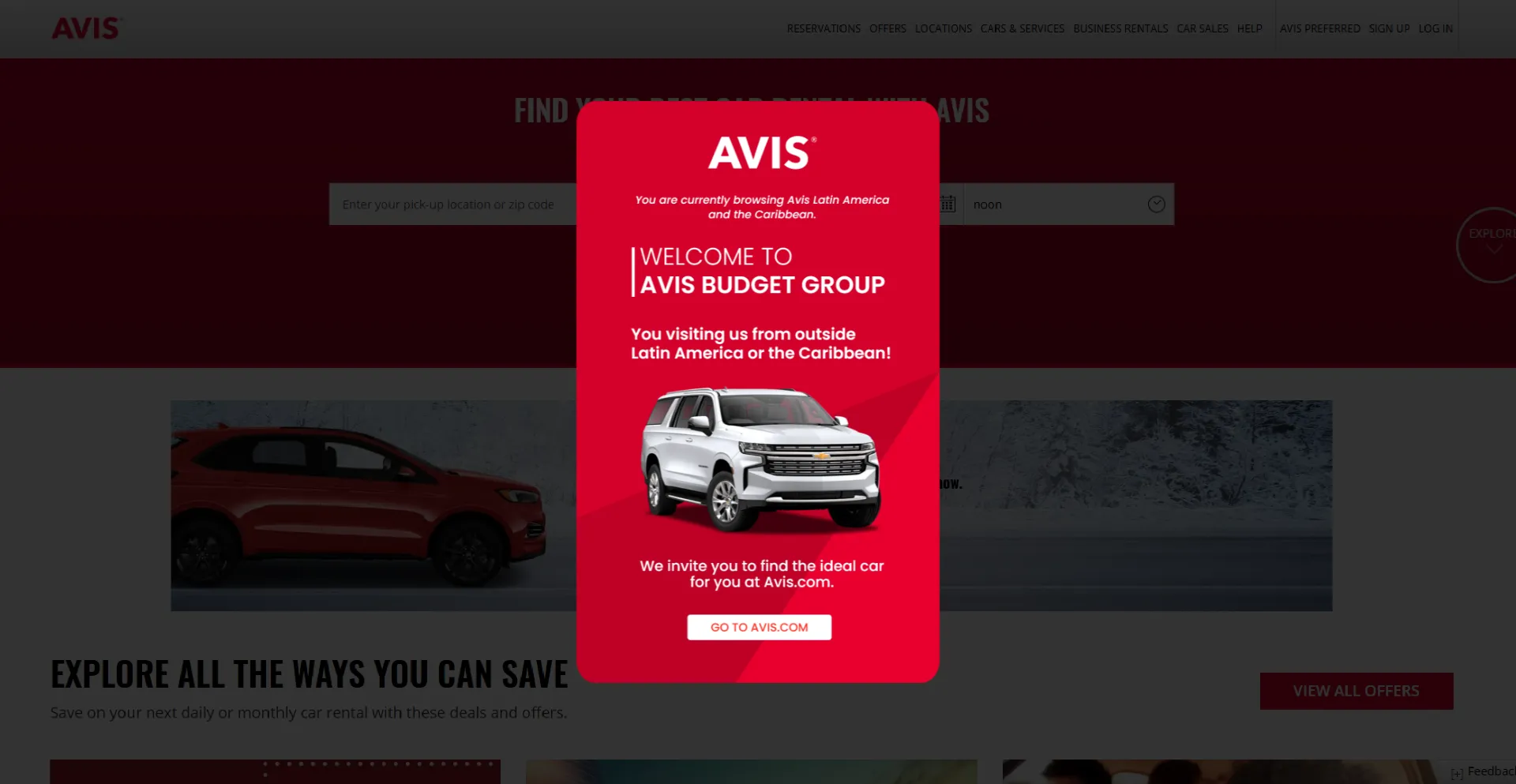 Website screenshot of Avislac.com