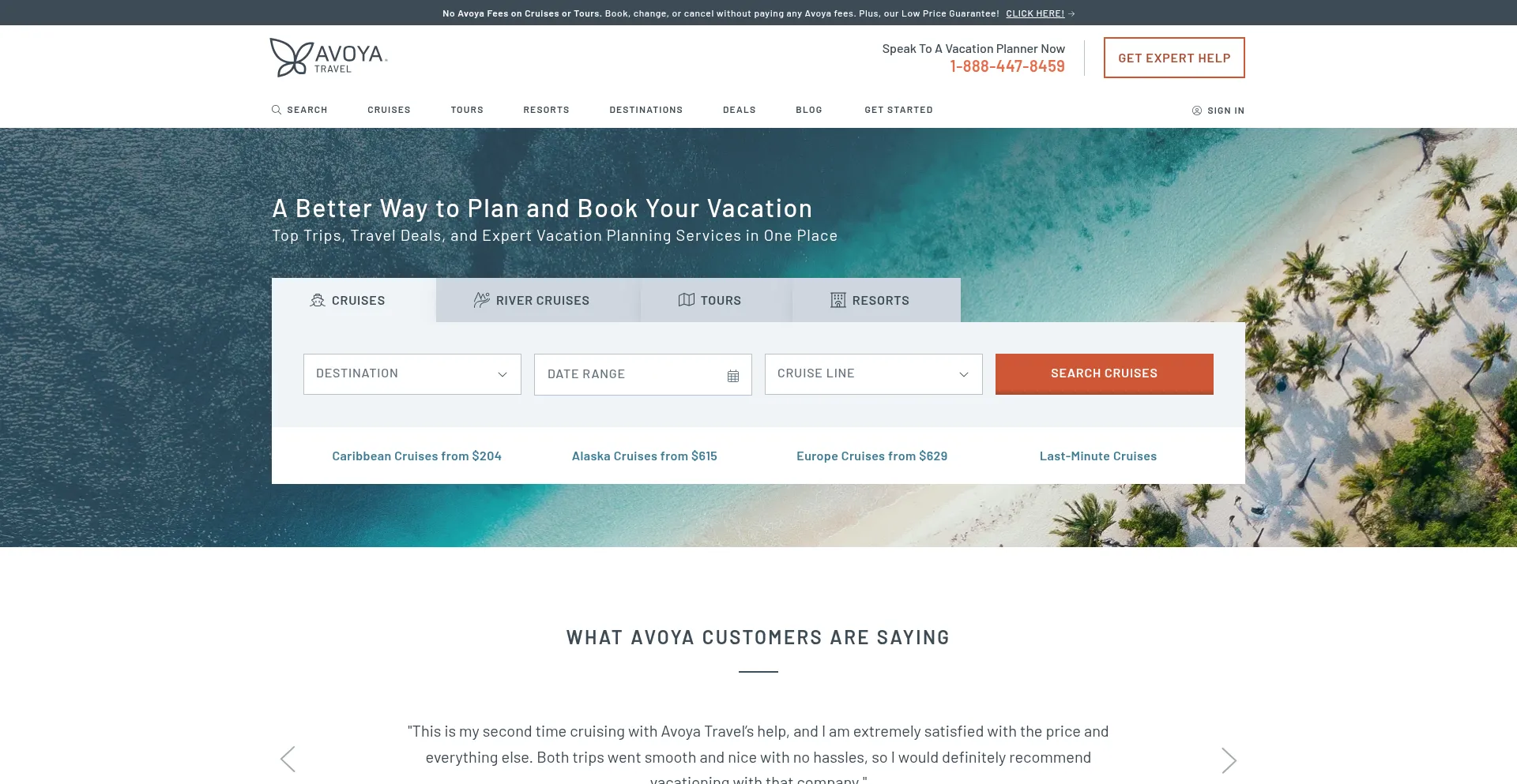 Avoyatravel.com Screenshot