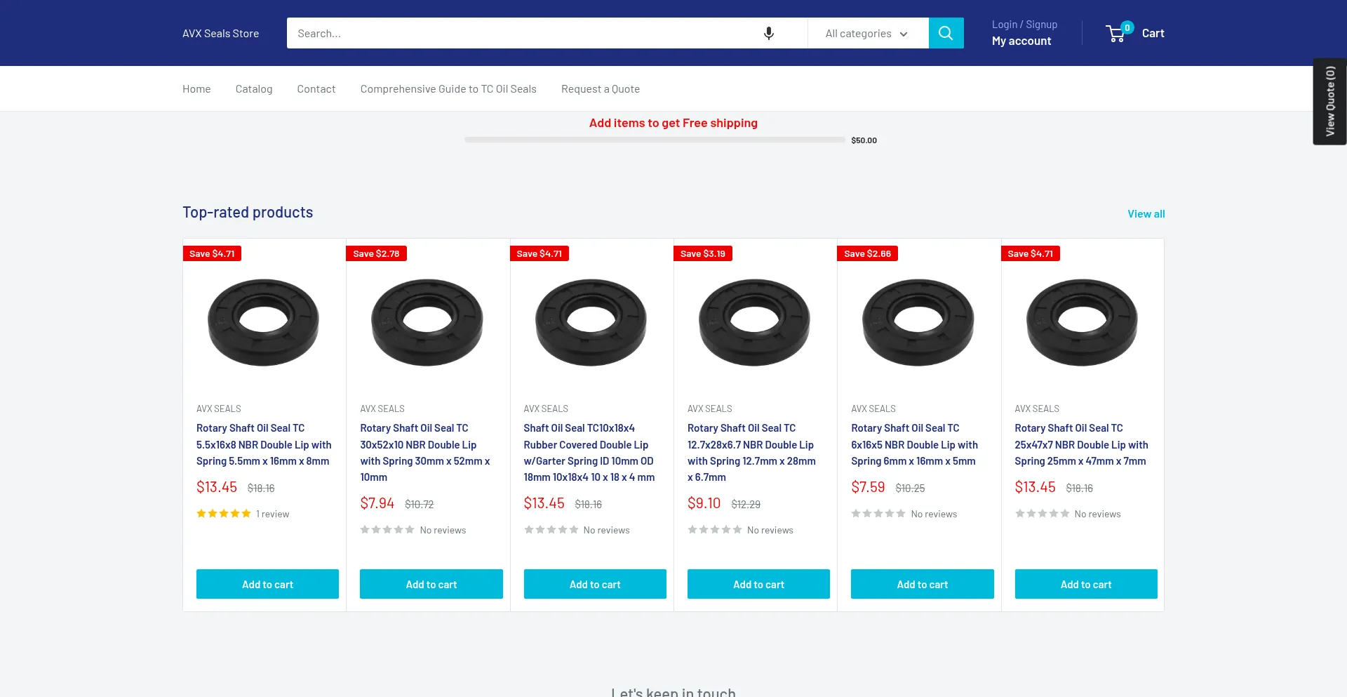 Avxseals.com Screenshot